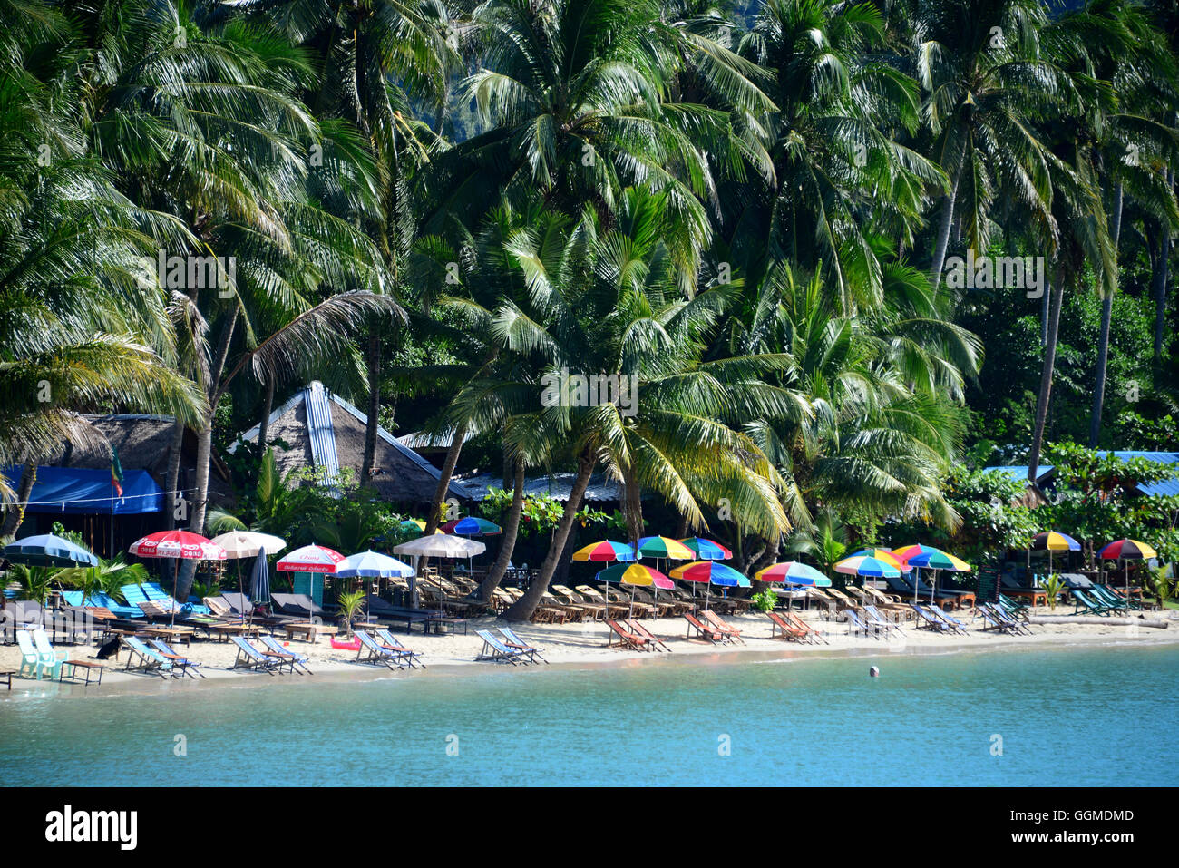 Beach near Bang Bao, Island of Chang, Golf of Thailand, Thailand Stock Photo