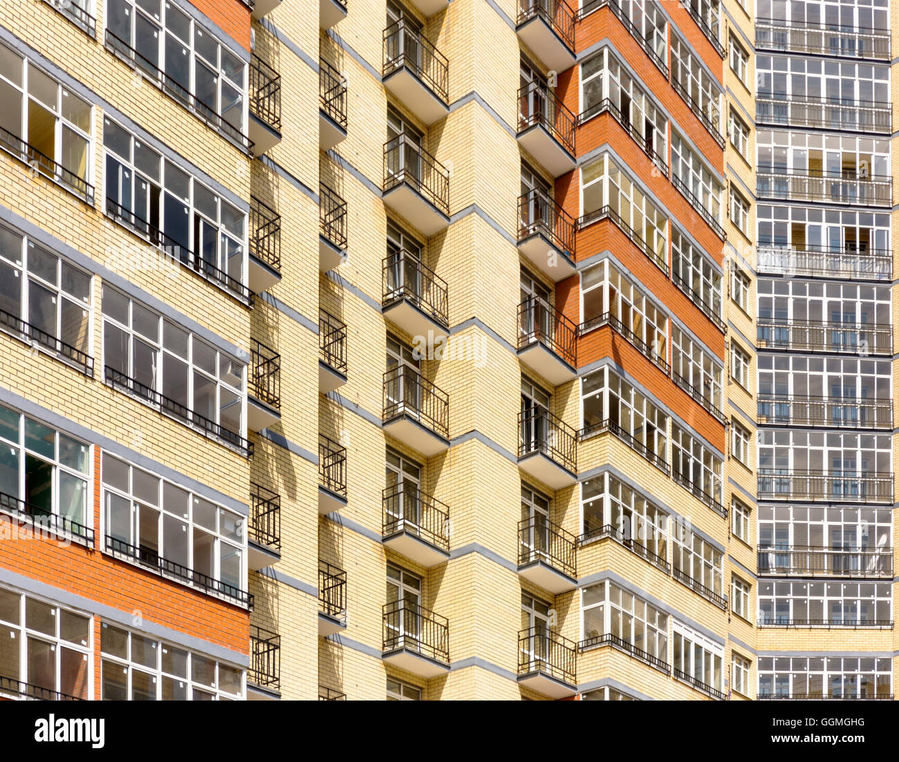 New modern multistorey apartment building Stock Photo