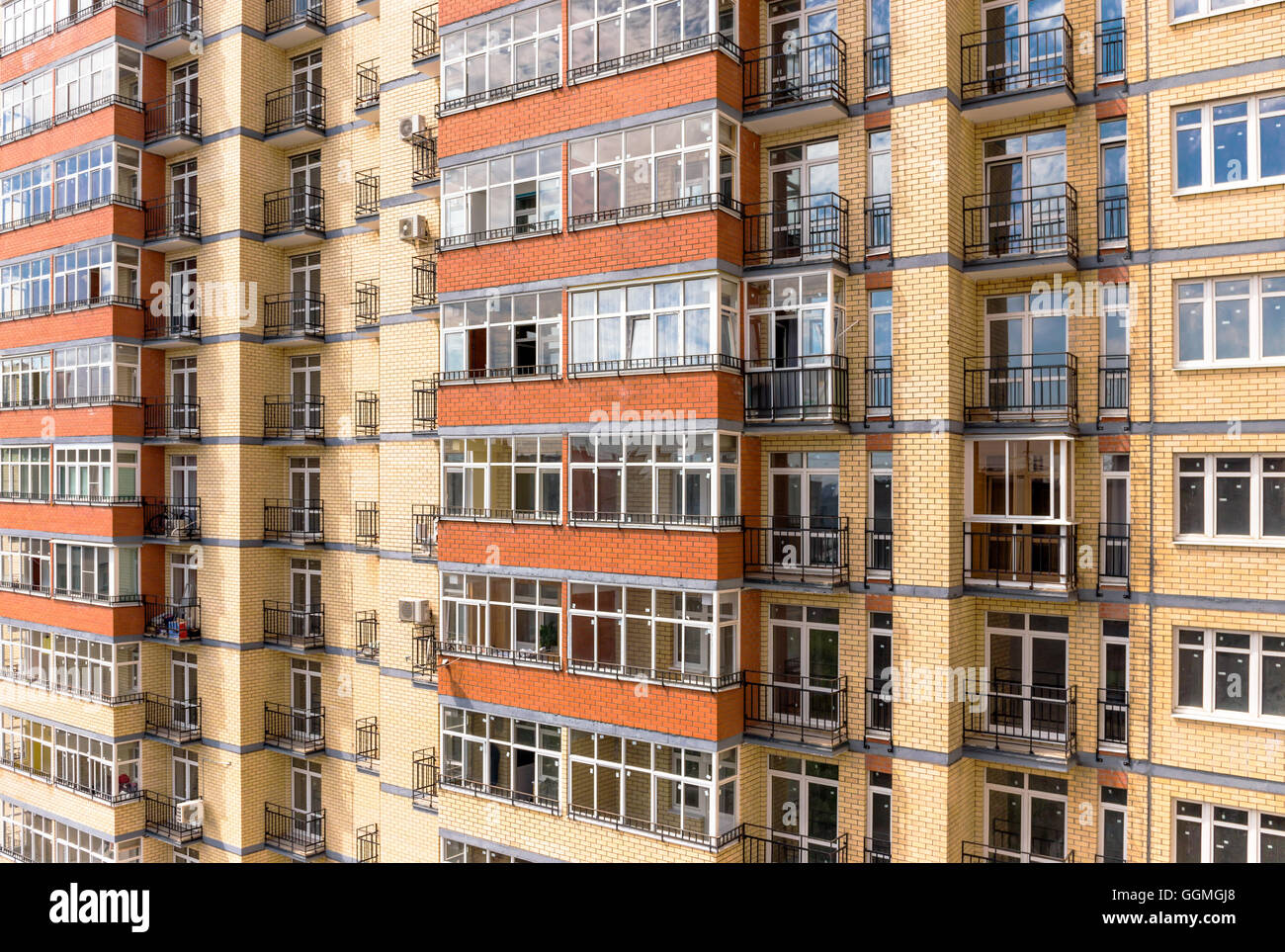 New modern multistorey apartment building Stock Photo