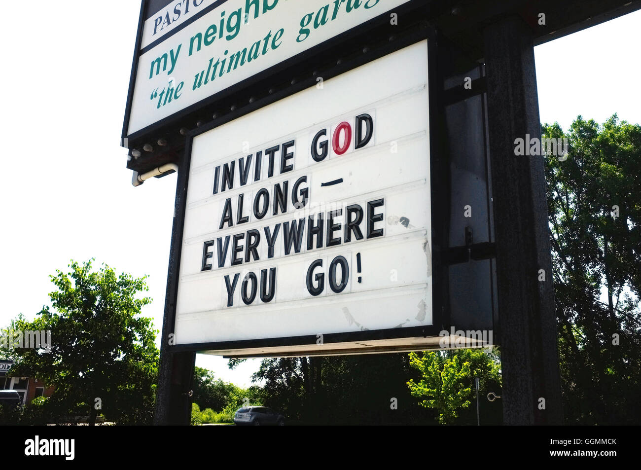 A biblical sign in the Canadian city of London, Ontario Stock Photo Alamy