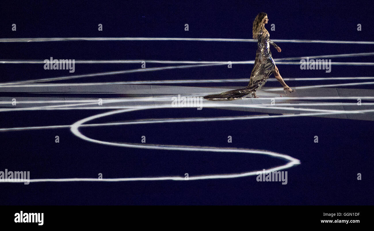 Rio de Janeiro, RJ, Brazil. 5th Aug, 2016. Brazilian super model GISELE(02)