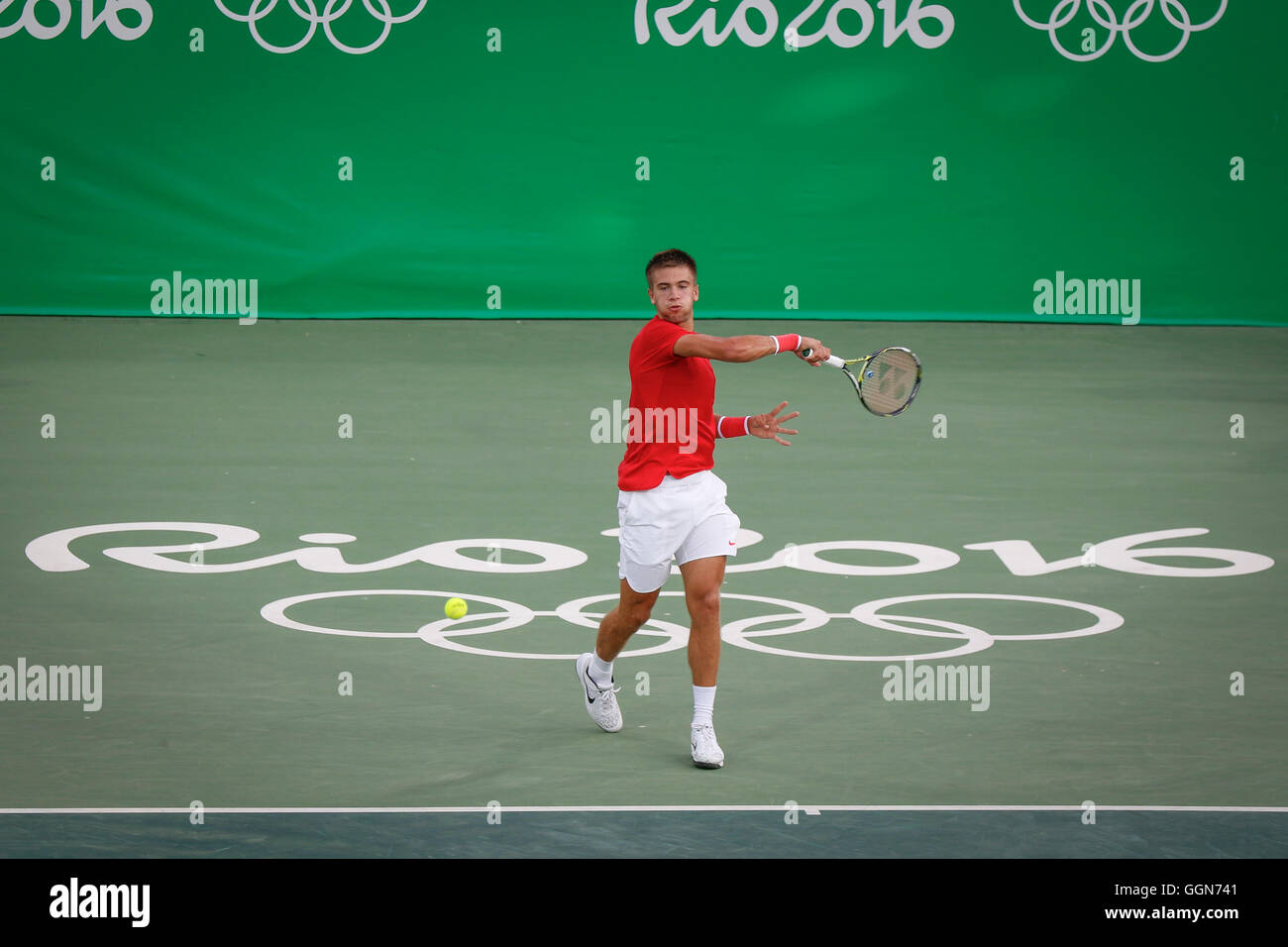 Gille Rio Rio de Janeiro, Brazil. 6th Aug, 2016. 2016 TENNIS OLYMPICS - SIMON ...
