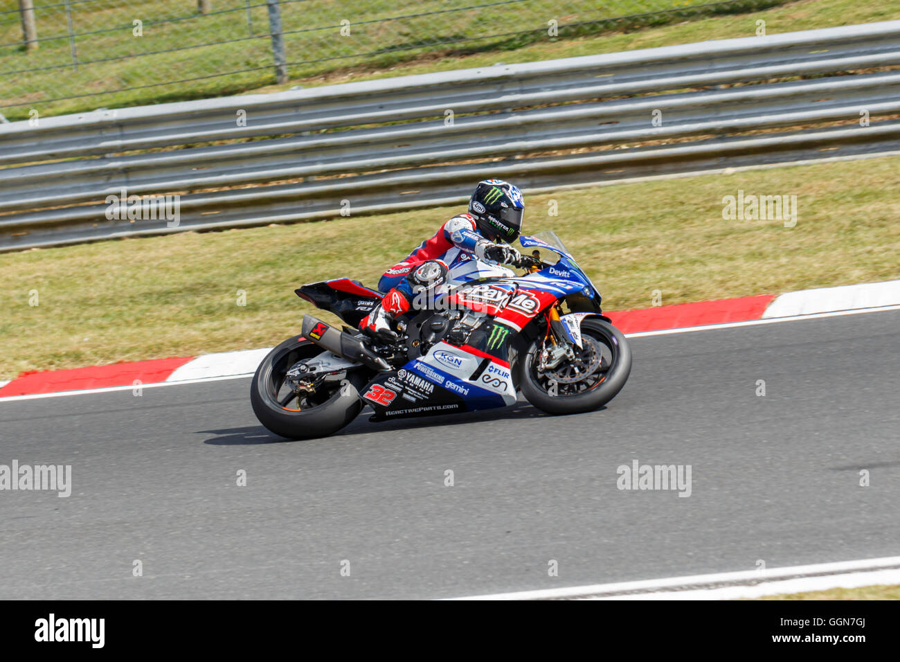 Brands Hatch, UK, 6th August 2016. Broc Parkes riding for Epayme Yamaha during the BSB Datatag qualifying round. Broc qualified in 4th place for the main race which takes place on August 7th 2016. Rick Deacon / Alamy Live News Stock Photo