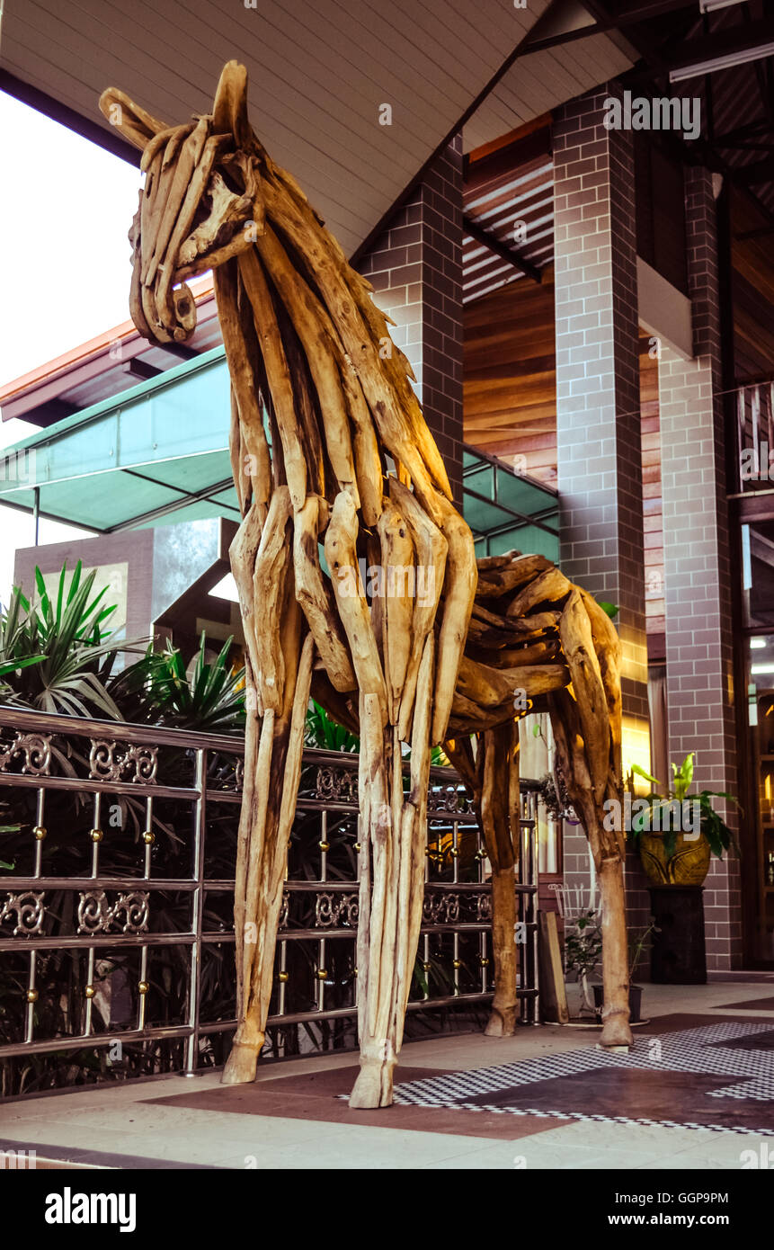wood horse Stock Photo Alamy