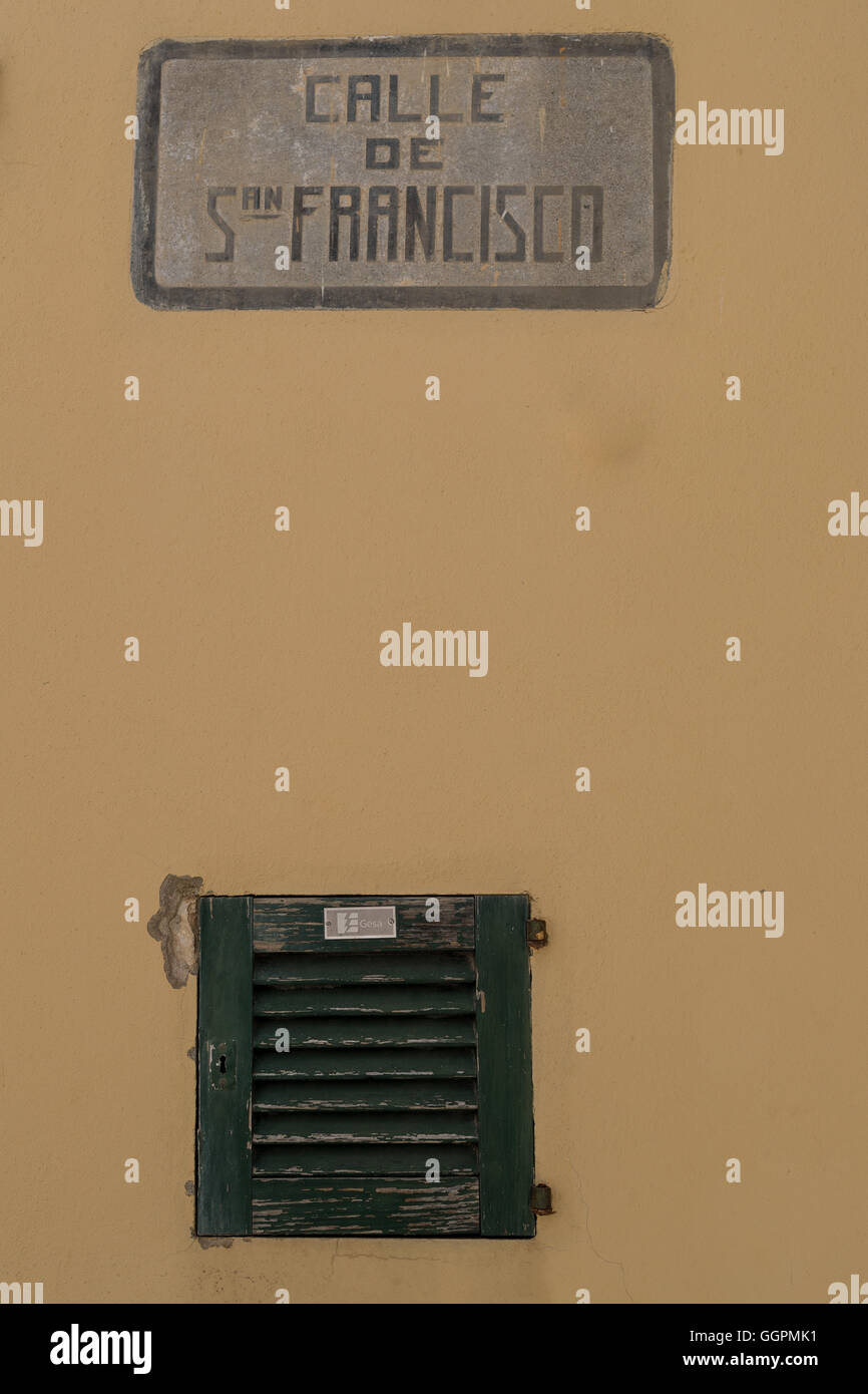 Spanish street sign Stock Photo Alamy