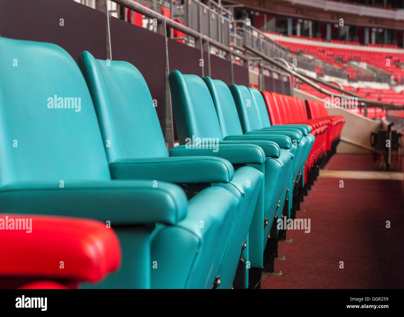 Visiting Wembley stadium Stock Photo