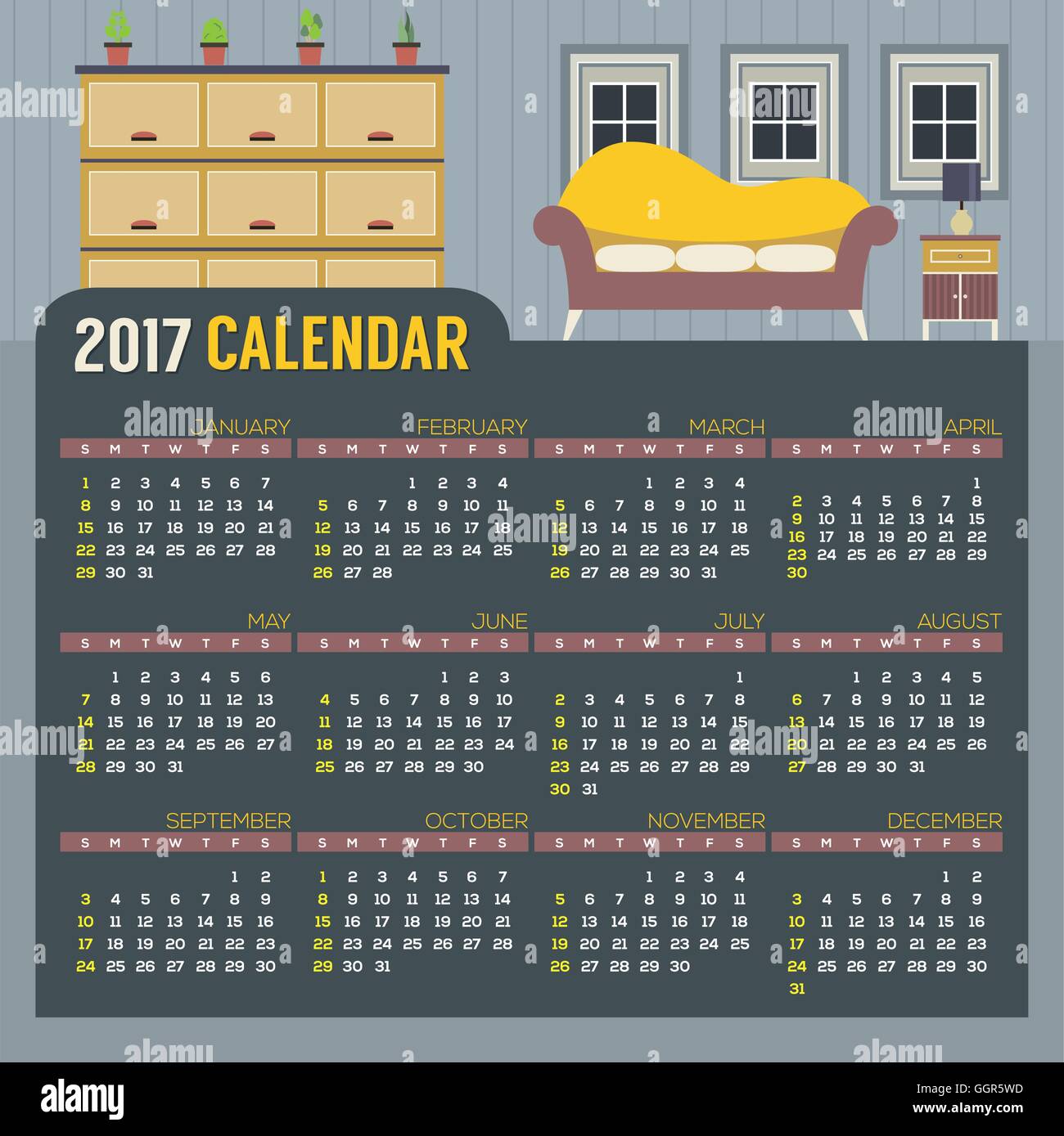 Vintage room calendar hi-res stock photography and images - Alamy