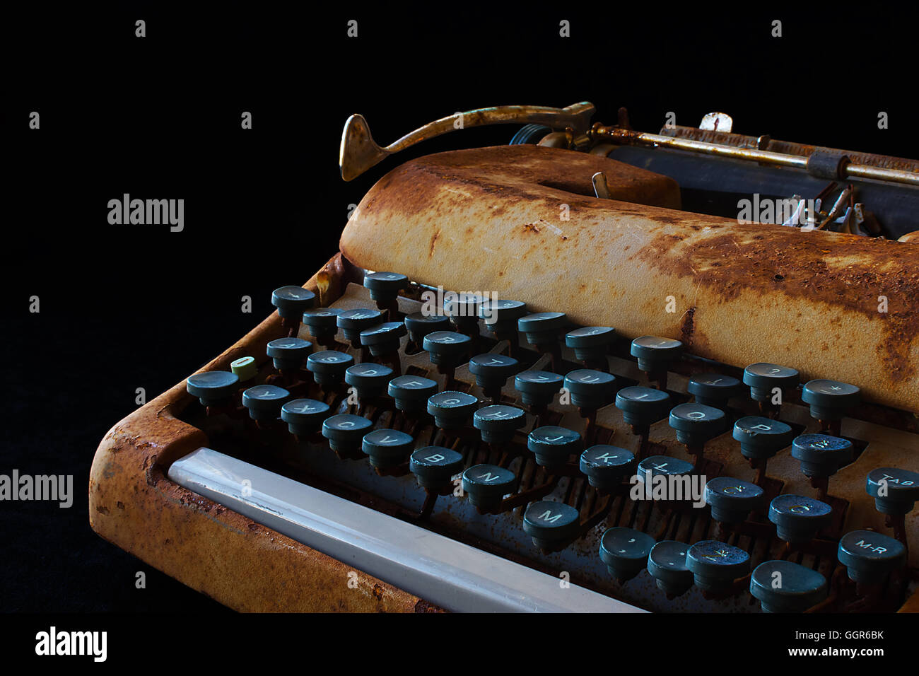textured old paper background with typewriter test Stock Photo - Alamy