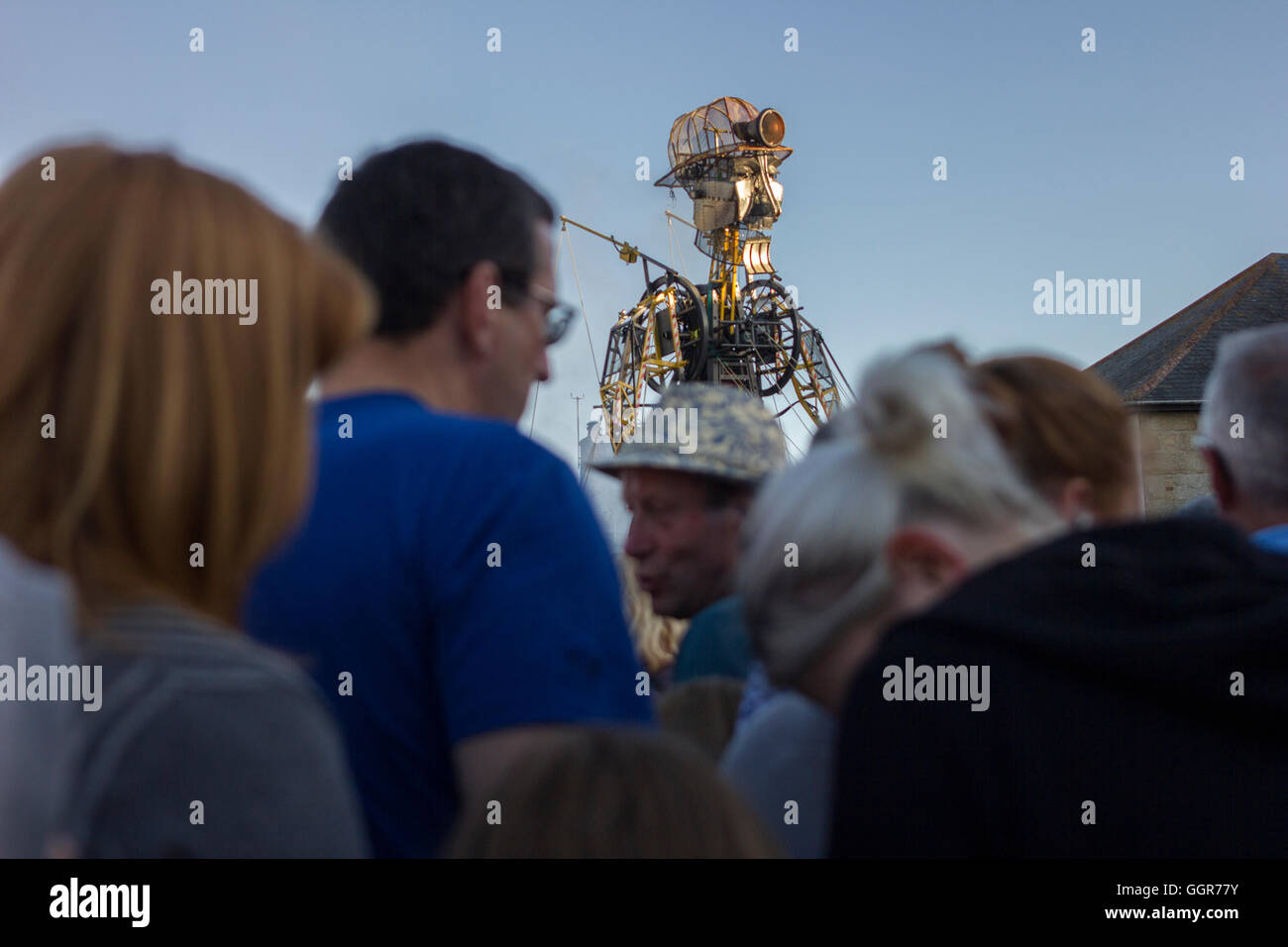 Hayle, Cornwall, UK. The Man Engine. The largest mechanical puppet ever to be built in Britain. Stock Photo