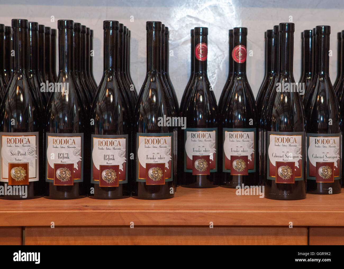 Rodica Organic Winery in Truške, Istria,Slovenia Stock Photo