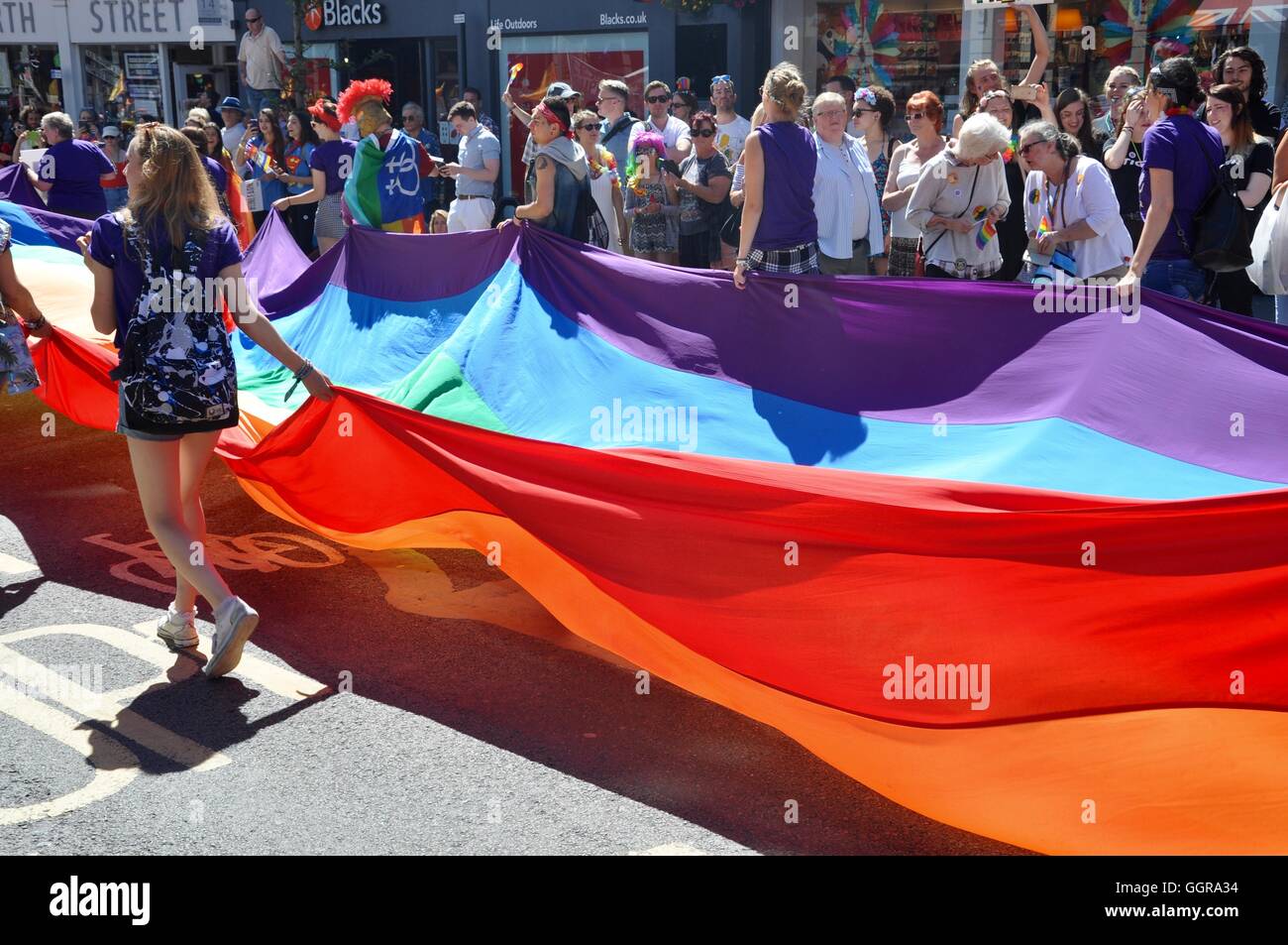 Brighton Pride 2016 parade Stock Photo