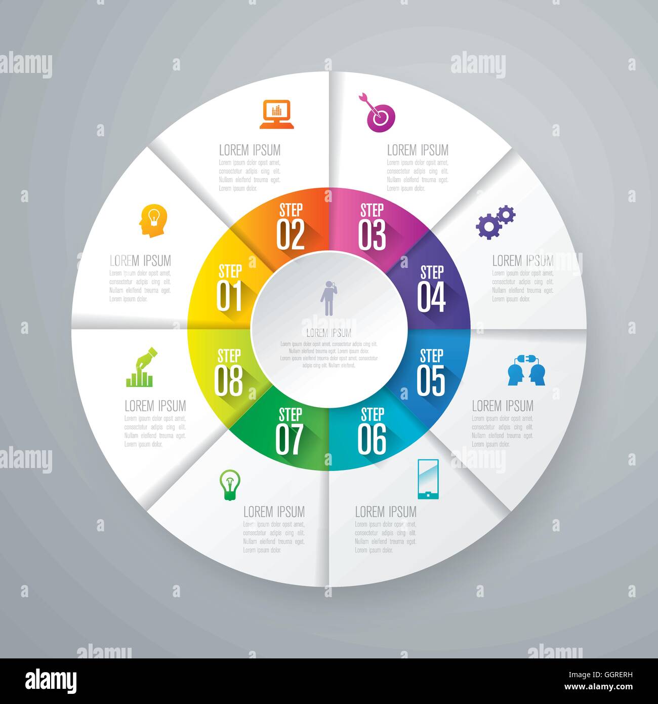 Infographics template vector illustration and business icons Stock ...