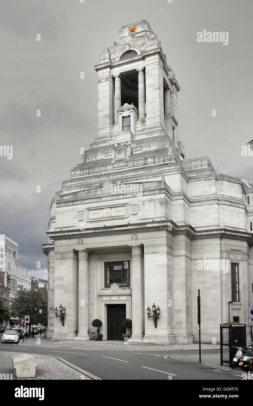 Freemasons hall in Covent Garden, London Stock Photo