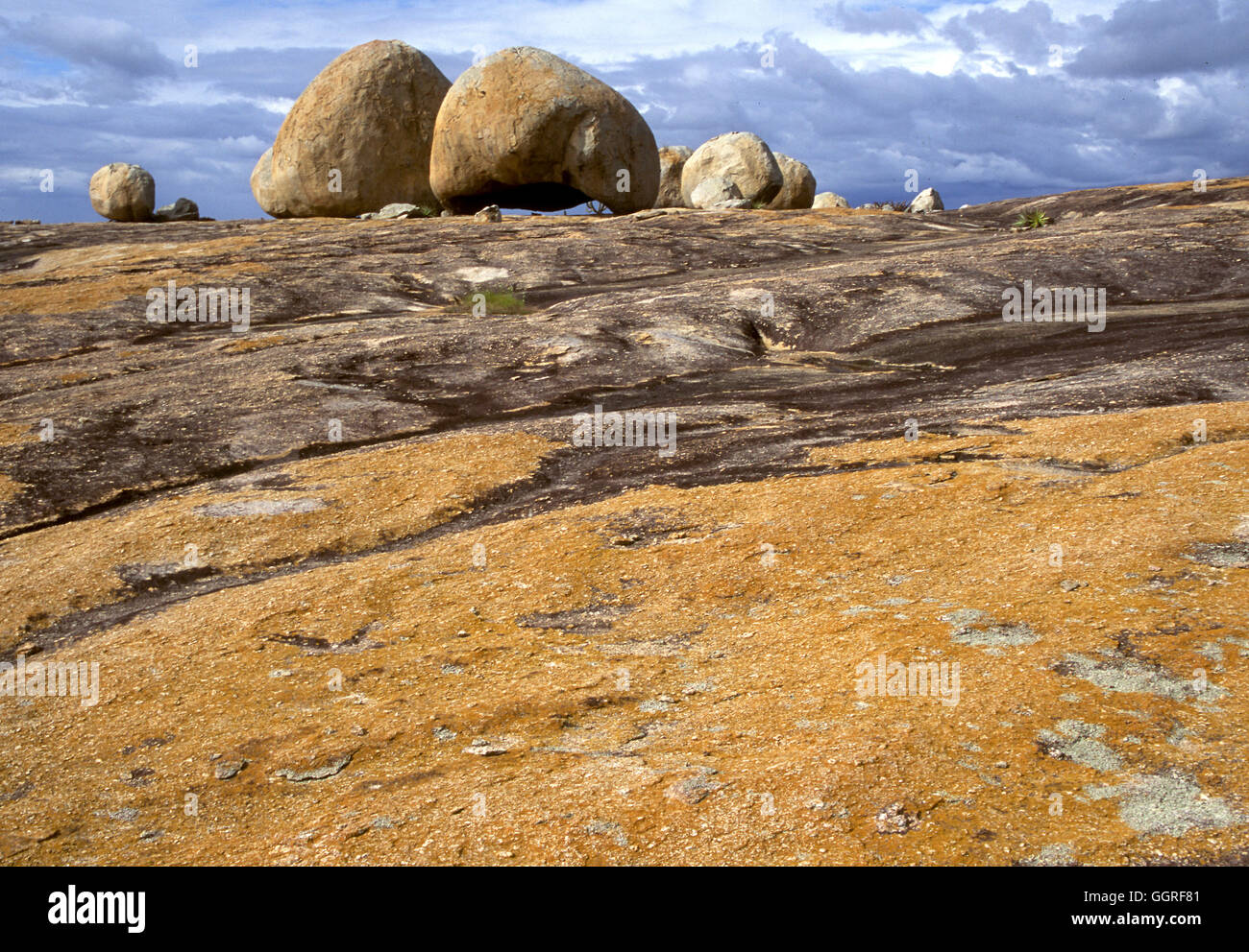 Pai Mateus rocks, Cariri, Sertão, Paraíba, Brazil Stock Photo