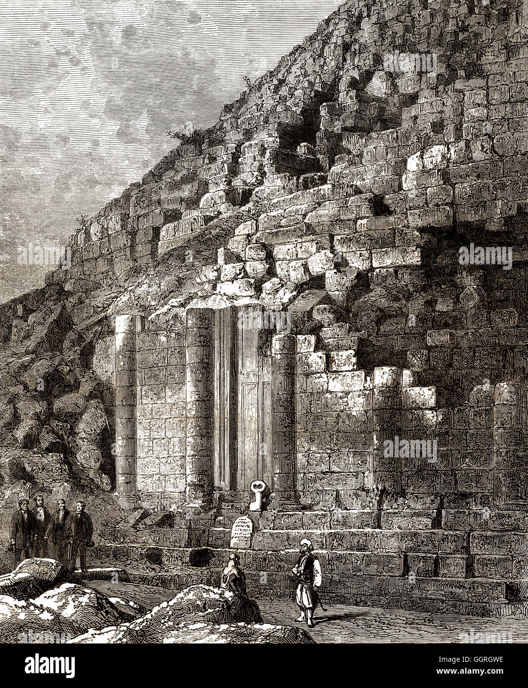 Madghacen or Medracen, a royal mausoleumtemple of the Berber Numidian