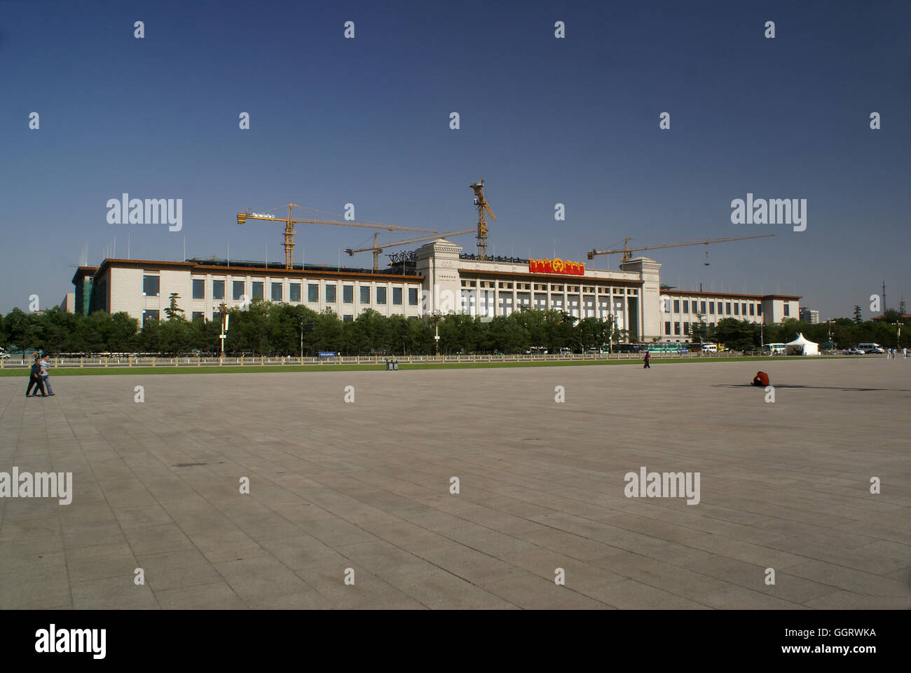 The Great Hall of the People dominates the west side of Tian'anmen Square, Beijing, China. Stock Photo