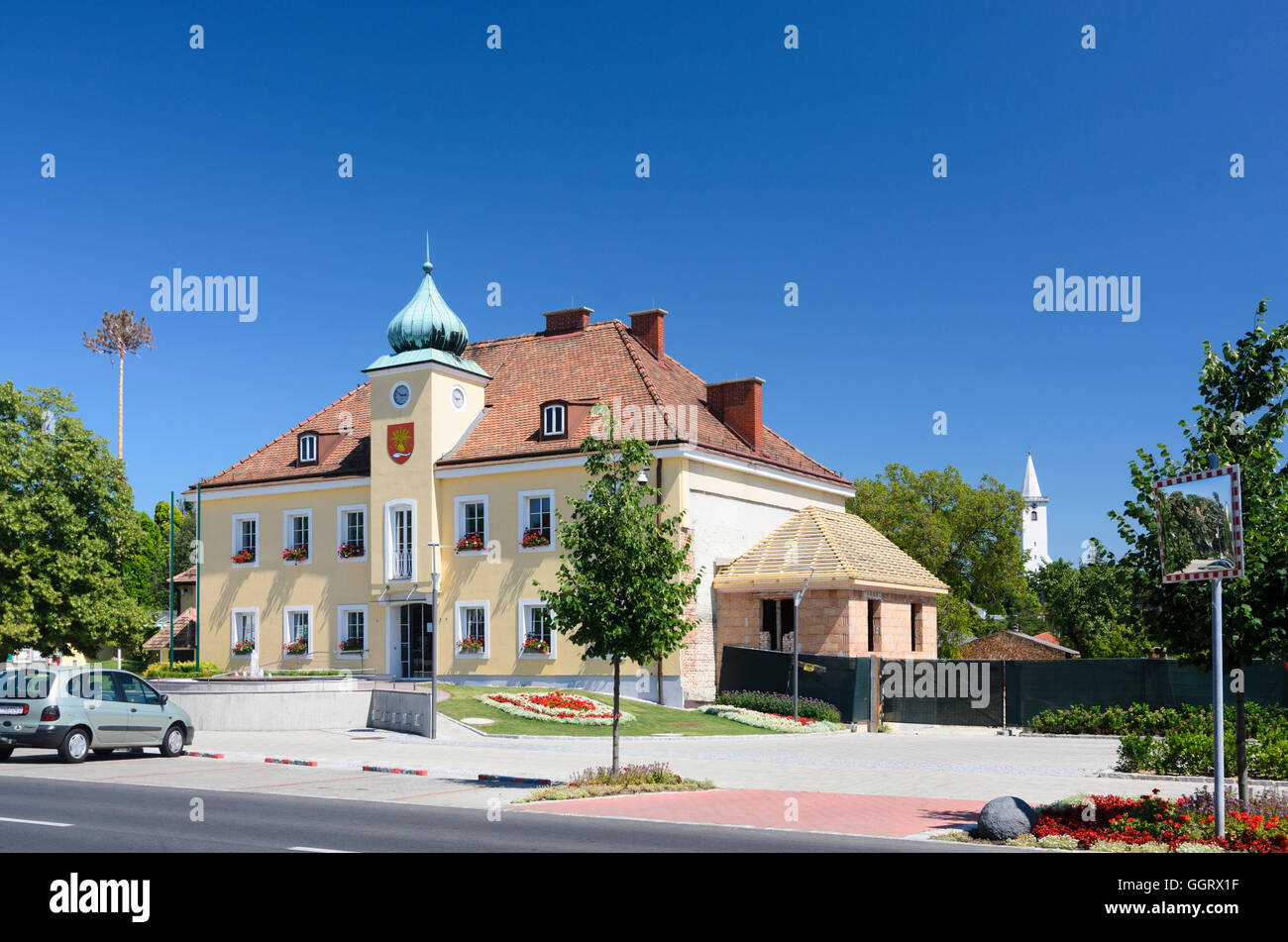 Siegendorf: town hall, Austria, Burgenland, Stock Photo