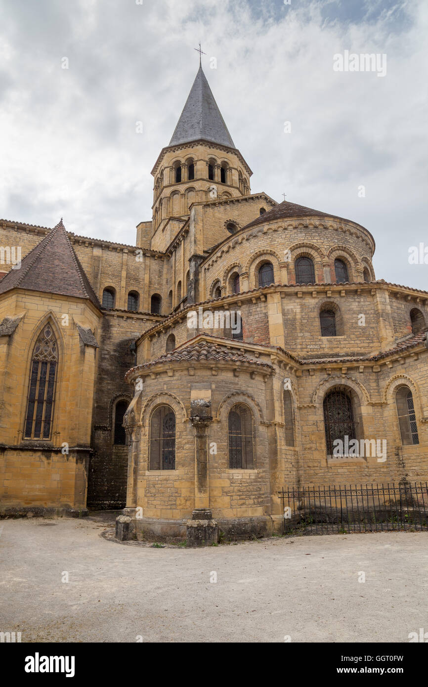 The Basilica of Paray-le-Monial. Stock Photo