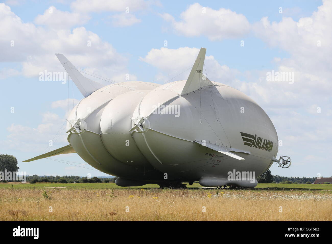 The Airlander 10, part plane, part airship, is out its hangar for the ...