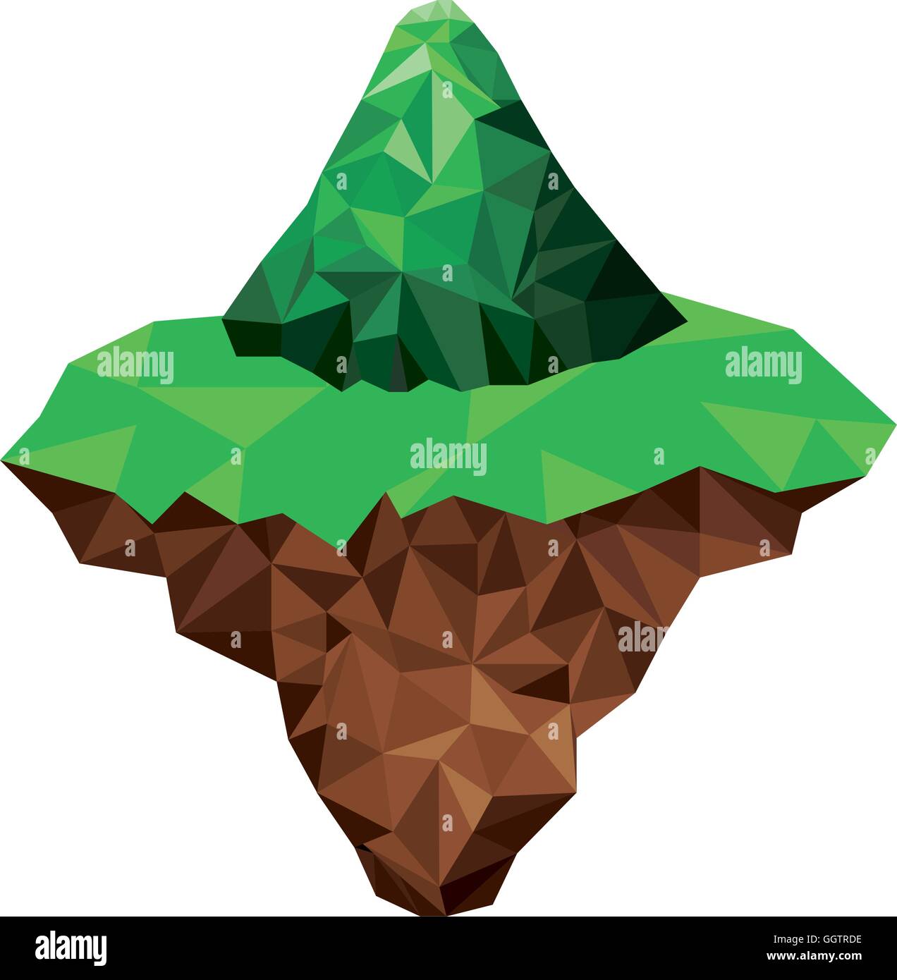 mountain and terrain low poly isolated icon design Stock Vector Image ...