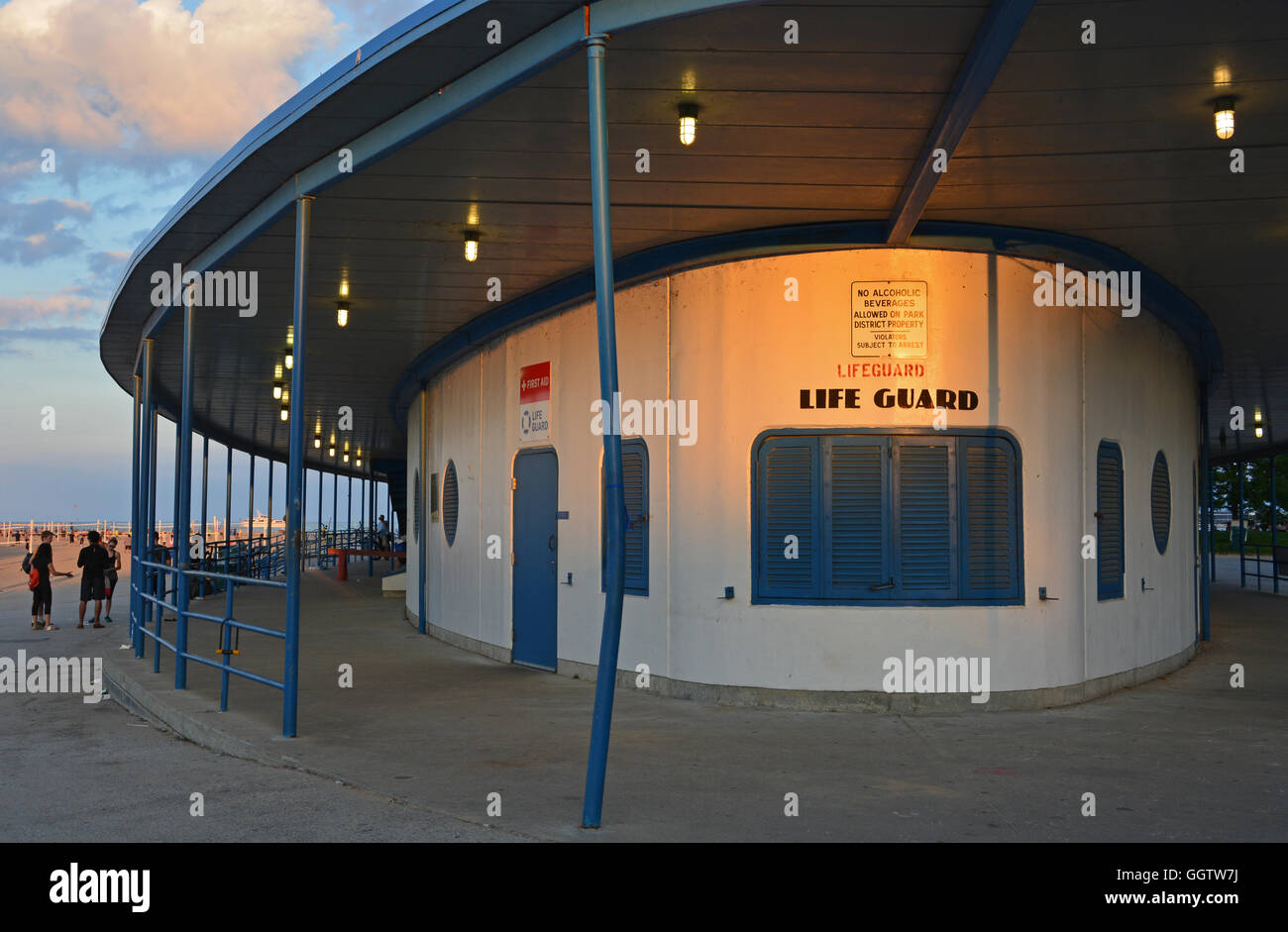 Inspired by an ocean liner the North Avenue Beach House was built in
