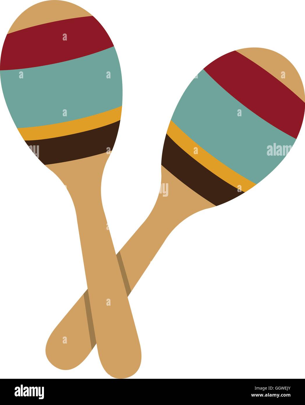 maraca instrument music sound icon. Vector graphic Stock Vector Image ...