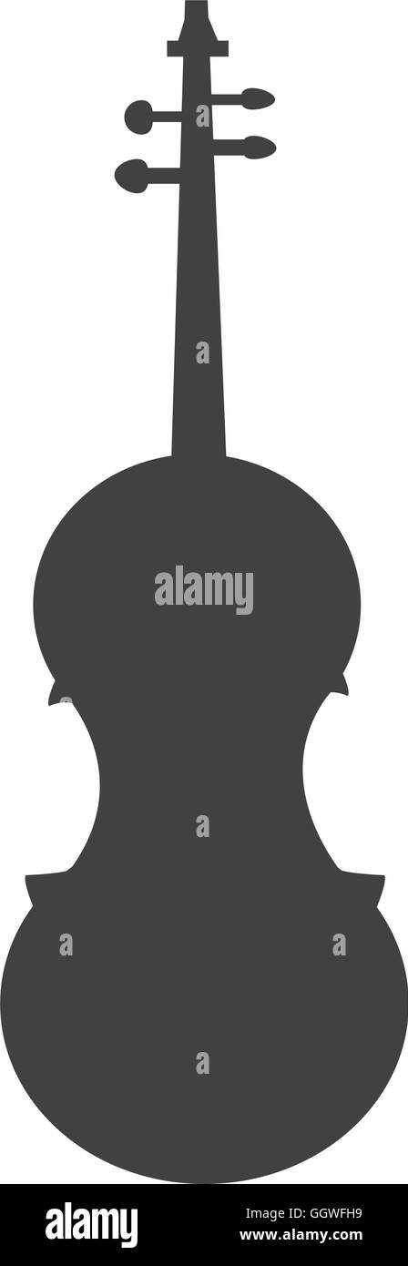 cello instrument music melody icon. Vector graphic Stock Vector Image ...
