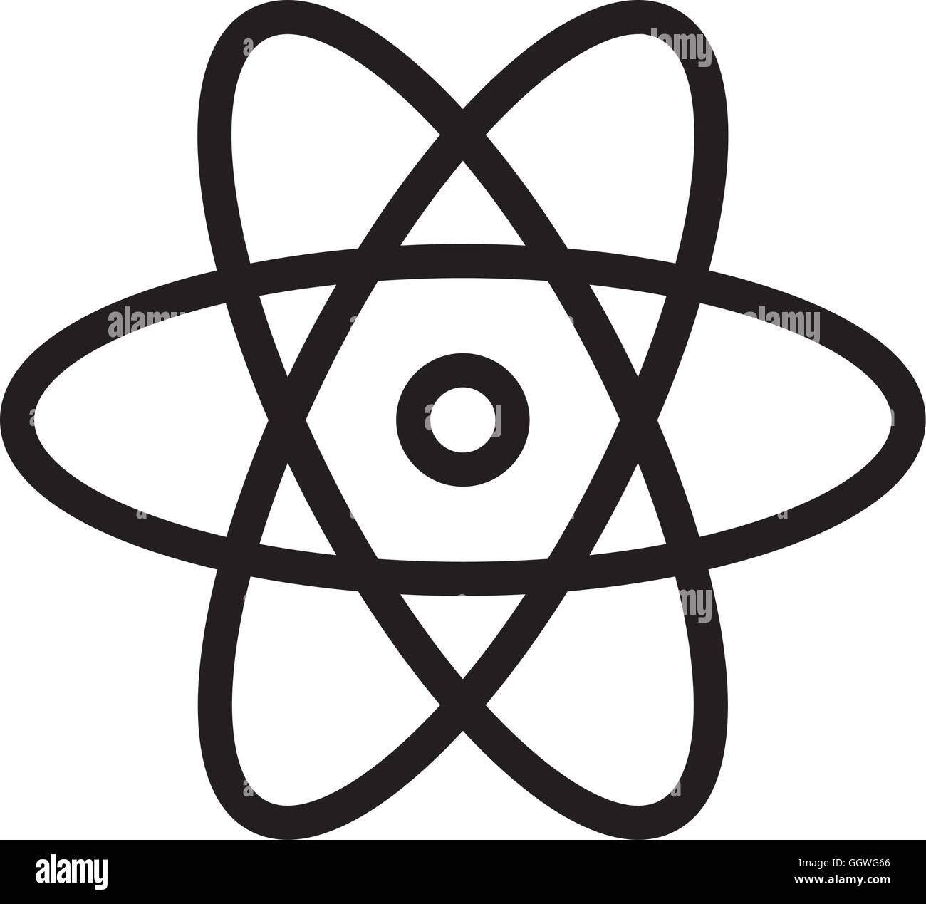 atom science chemistry laboratory icon. Vector graphic Stock Vector ...