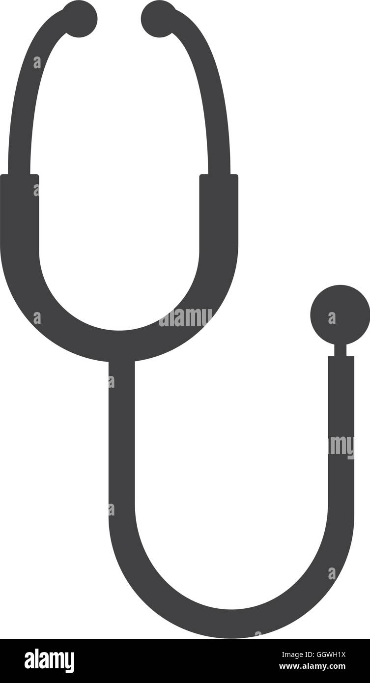 stethoscope medical health care icon. Vector graphic Stock Vector Image ...