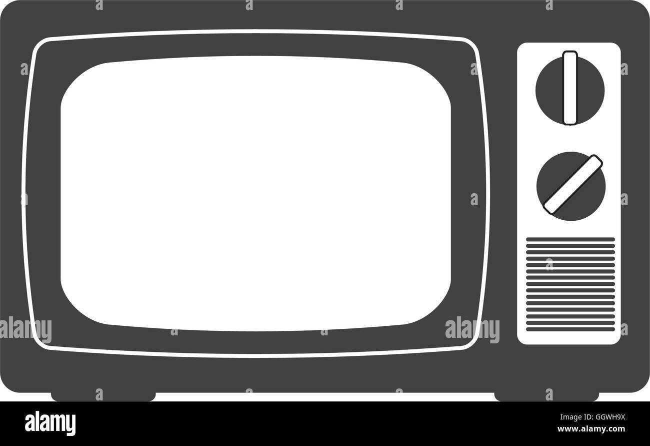 tv television vintage retro icon. Vector graphic Stock Vector Image ...