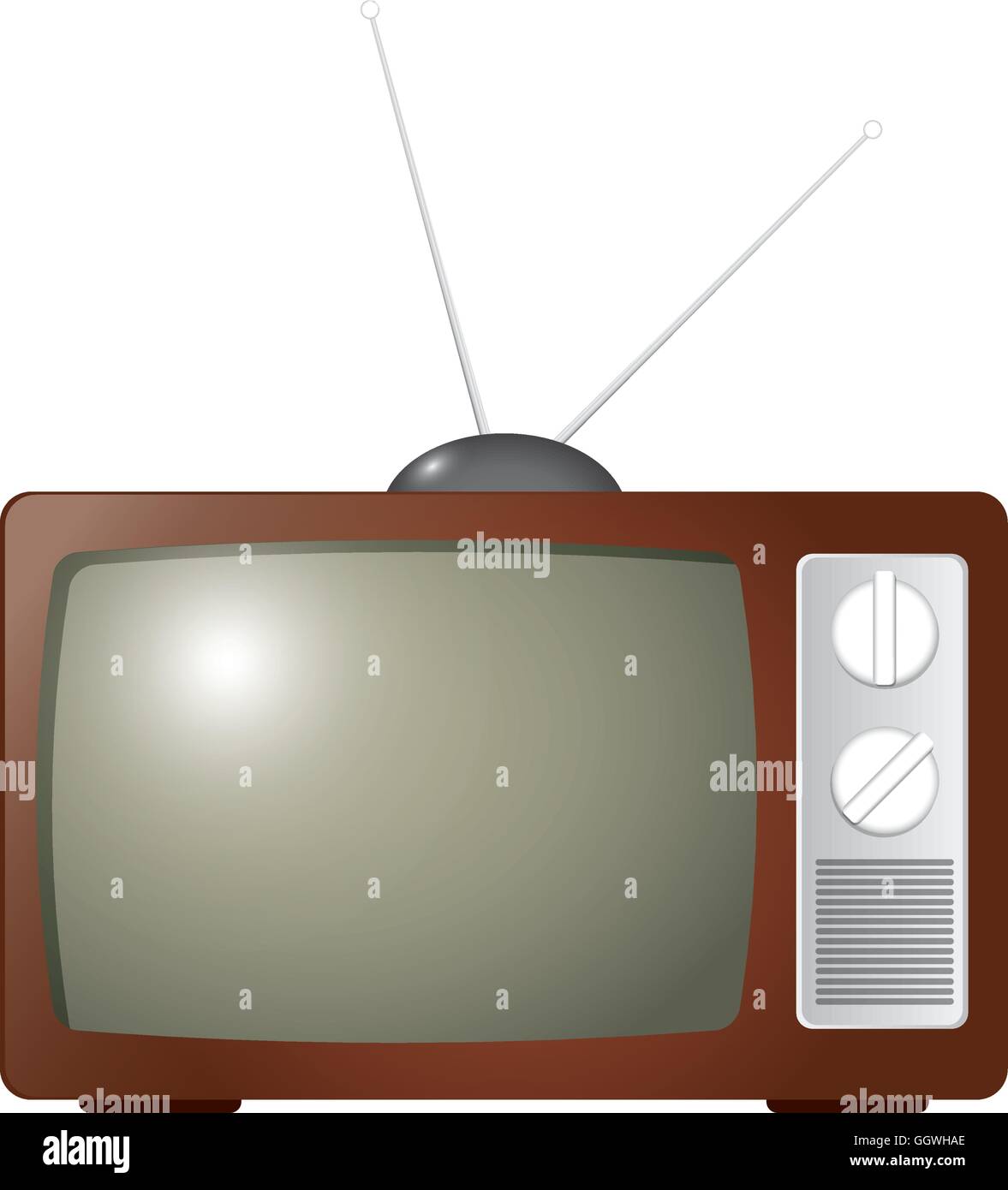 tv television vintage retro icon. Vector graphic Stock Vector Image ...