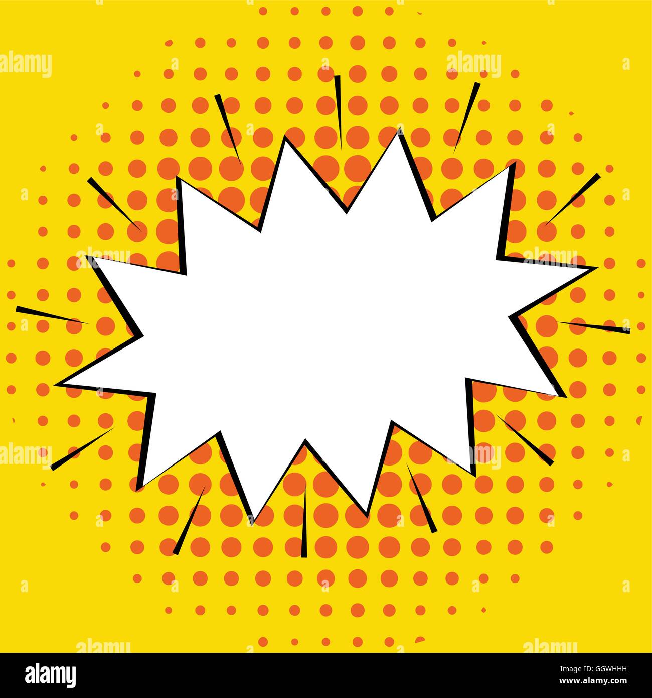 Isolated comic speech bubble, Vector illustration Stock Vector Image ...
