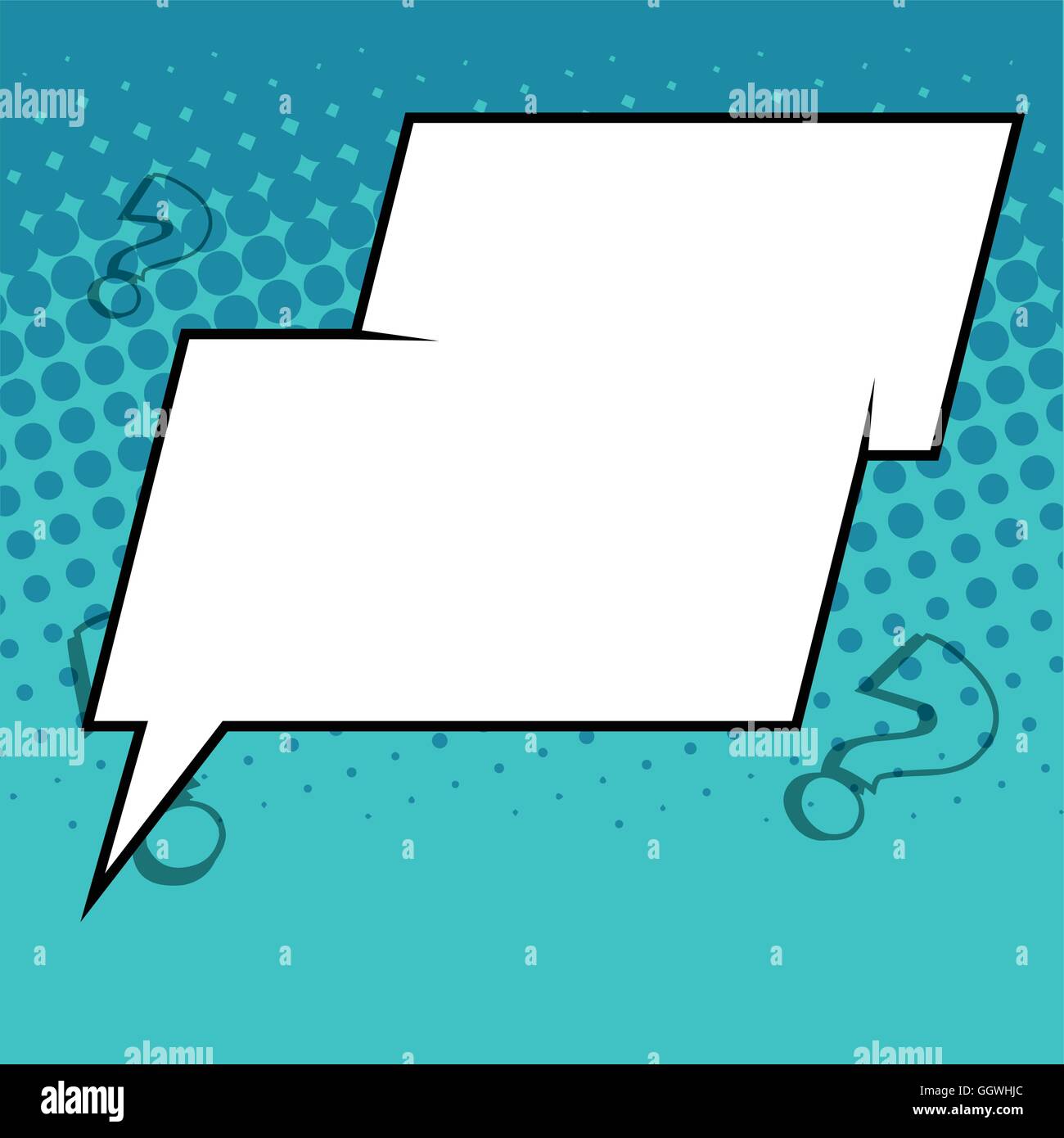 Isolated comic speech bubble, Vector illustration Stock Vector Image ...