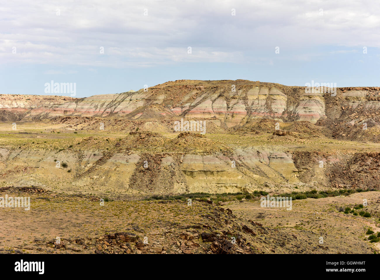 View of the natural landscape from the Four Corners where four US