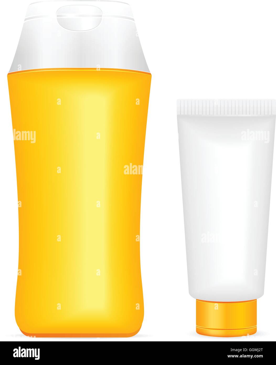 Lotion tube on a white background. Vector illustration Stock Vector