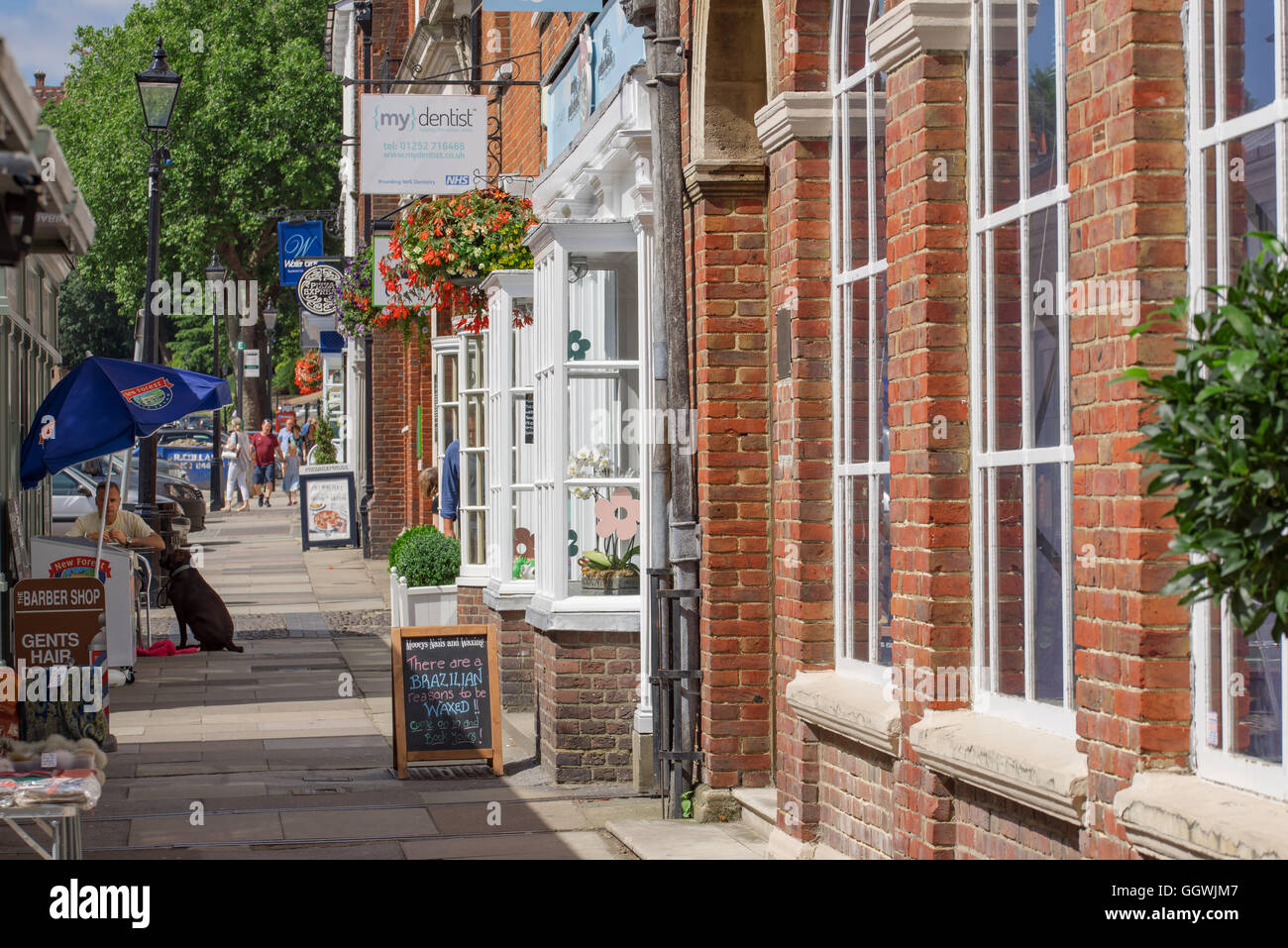 The historic Castle Street in Farnham in Surrey Stock Photo Alamy
