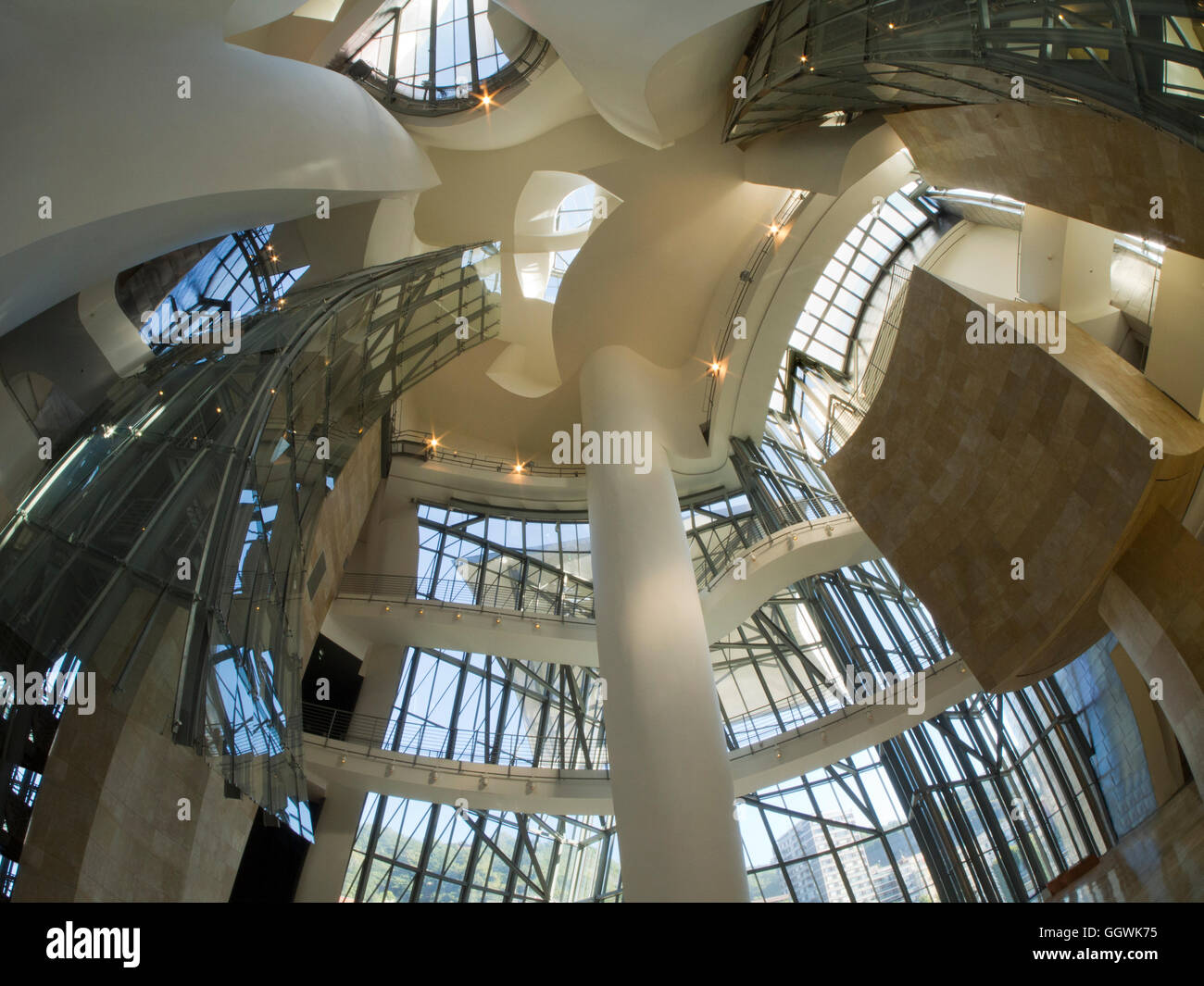 Inside the Guggenheim Museum, Bilbao 21 Stock Photo