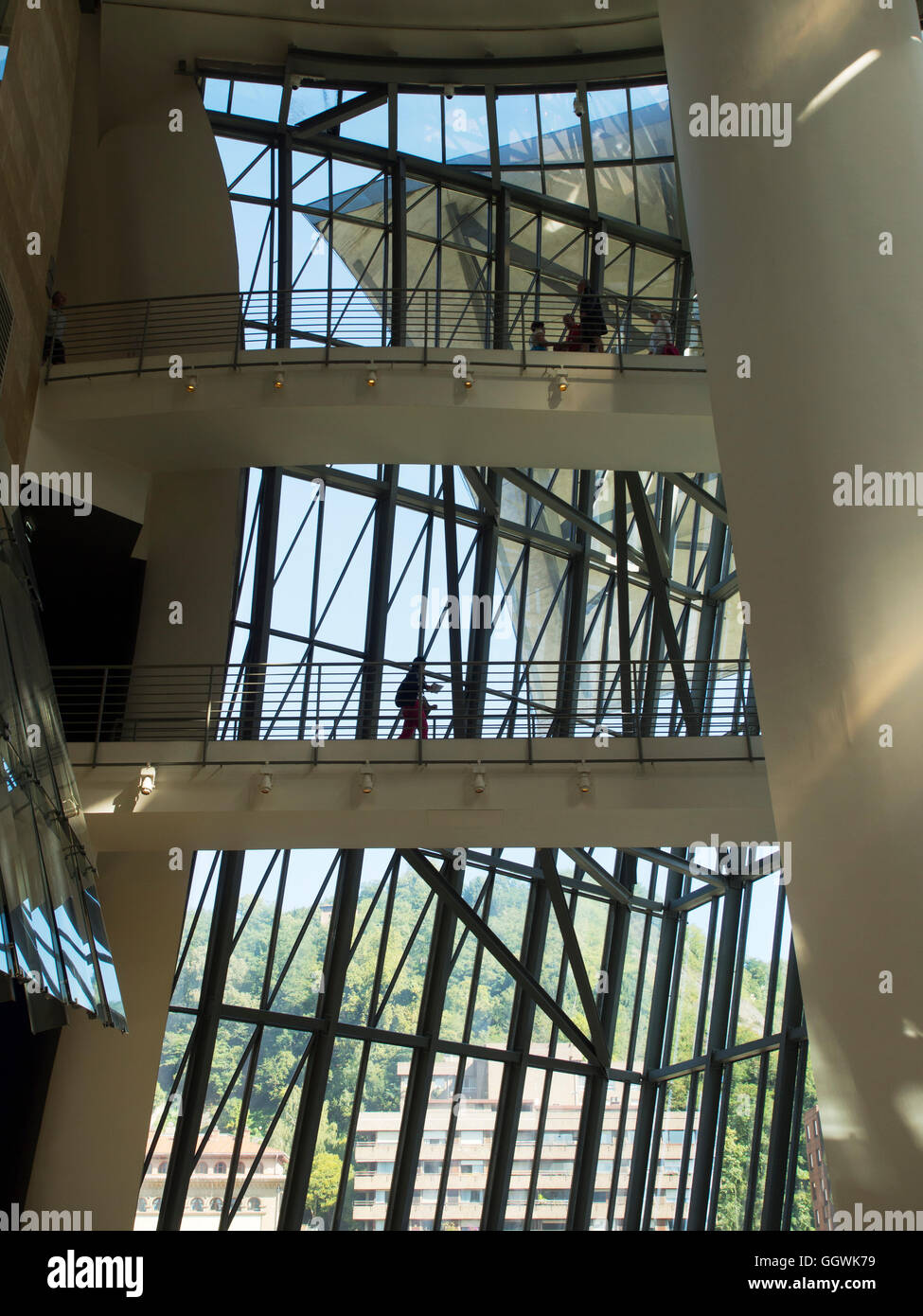 Inside the Guggenheim Museum, Bilbao 17 Stock Photo