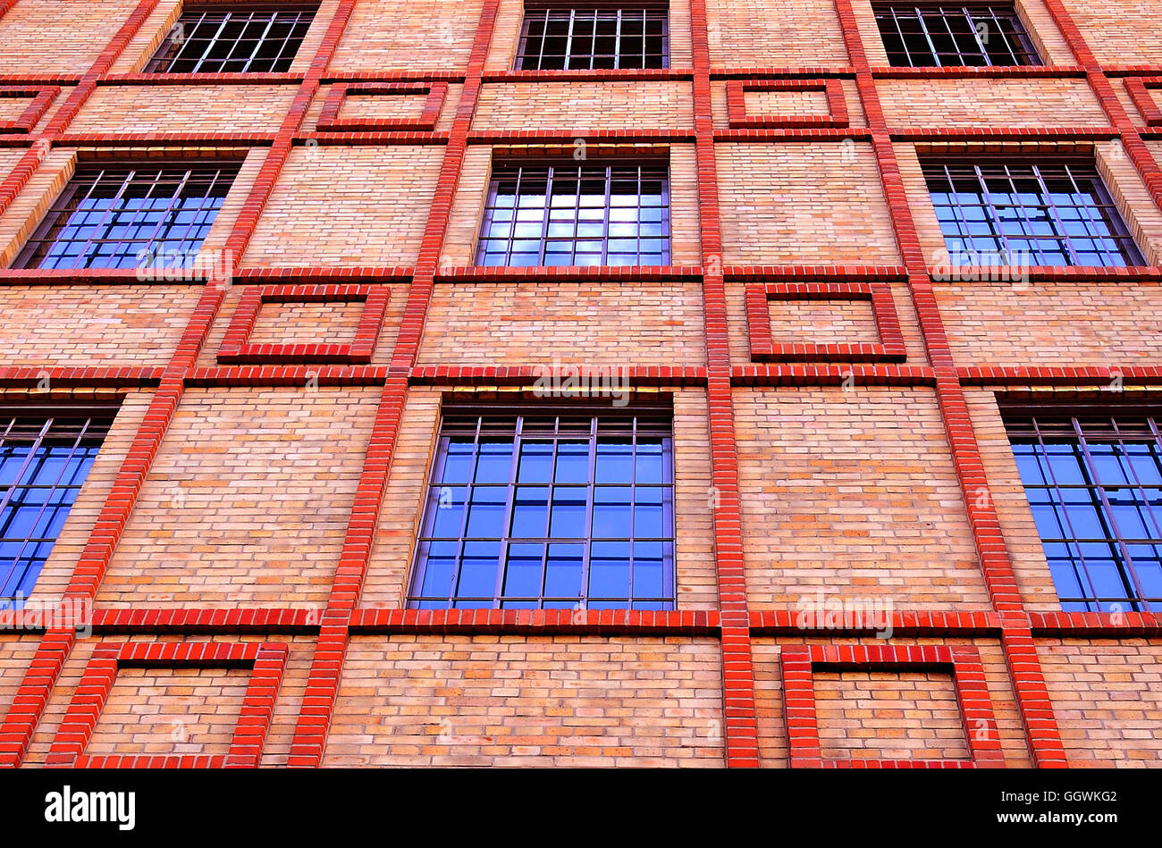 Brick building in the center of Prague Stock Photo