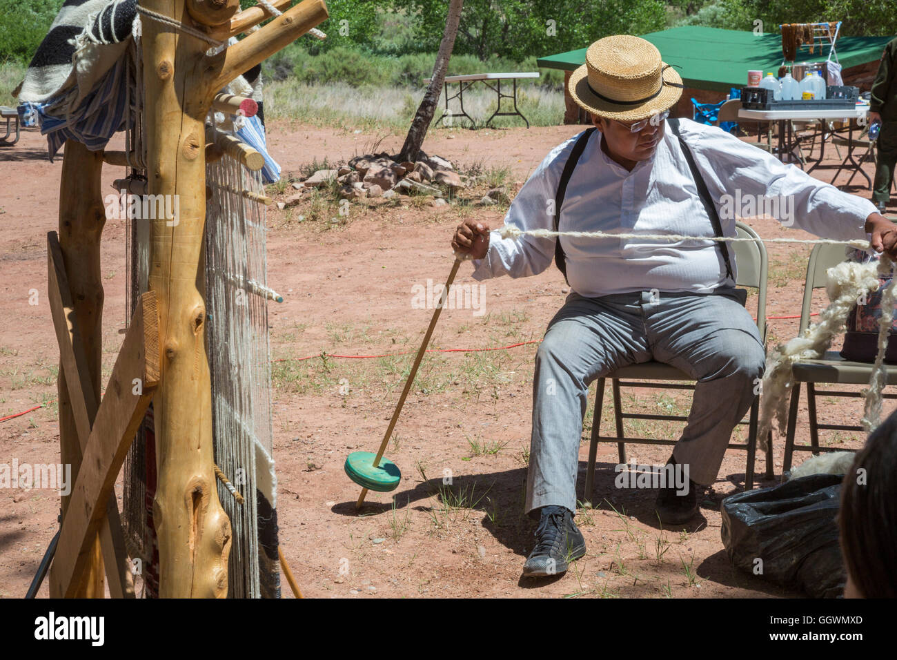 Ganado, Arizona A sheep, wool, and weaving at the Hubbell