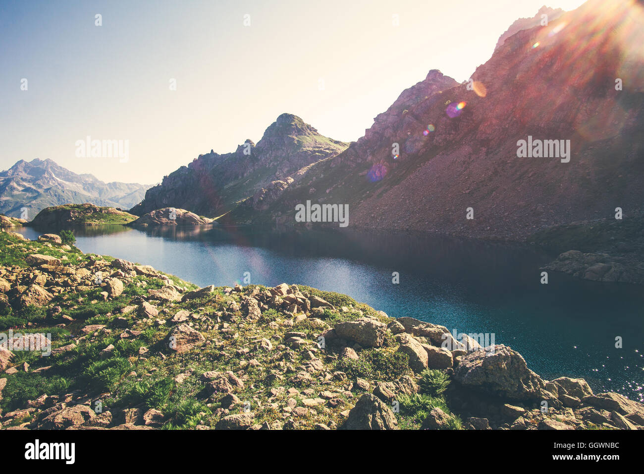 Sunny morning on rocky hi-res stock photography and images - Alamy
