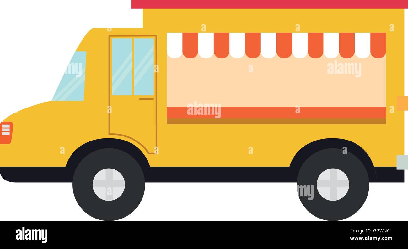 truck food transportation delivery icon. Vector graphic Stock Vector Image  \u0026 Art - Alamy, image size:1300x792