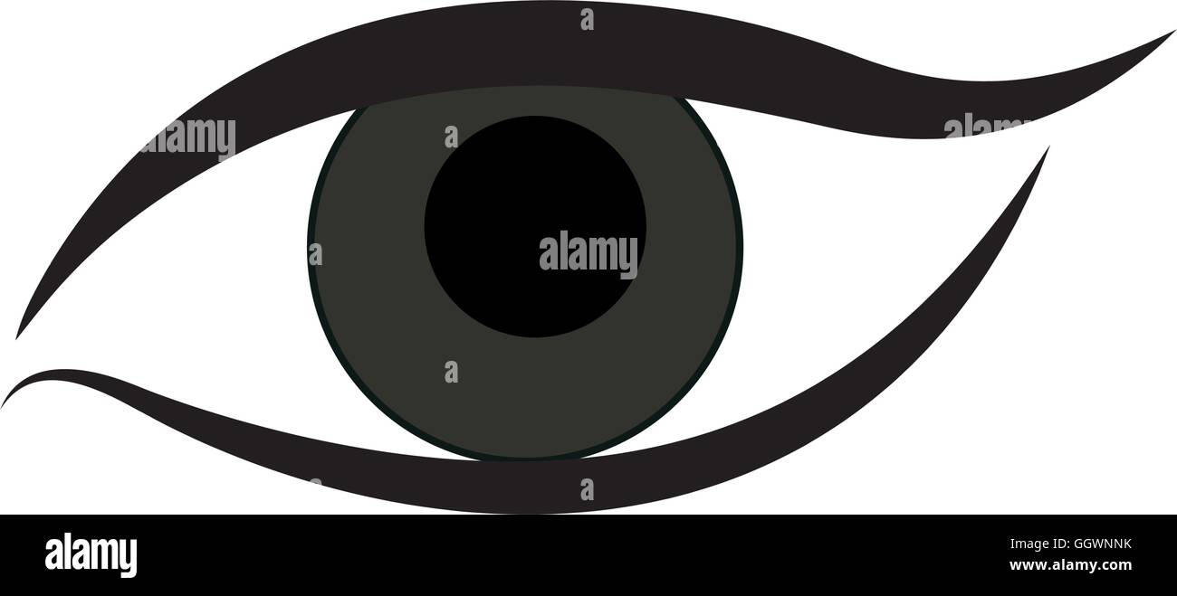 eye female look vision optical icon. Vector graphic Stock Vector Image ...