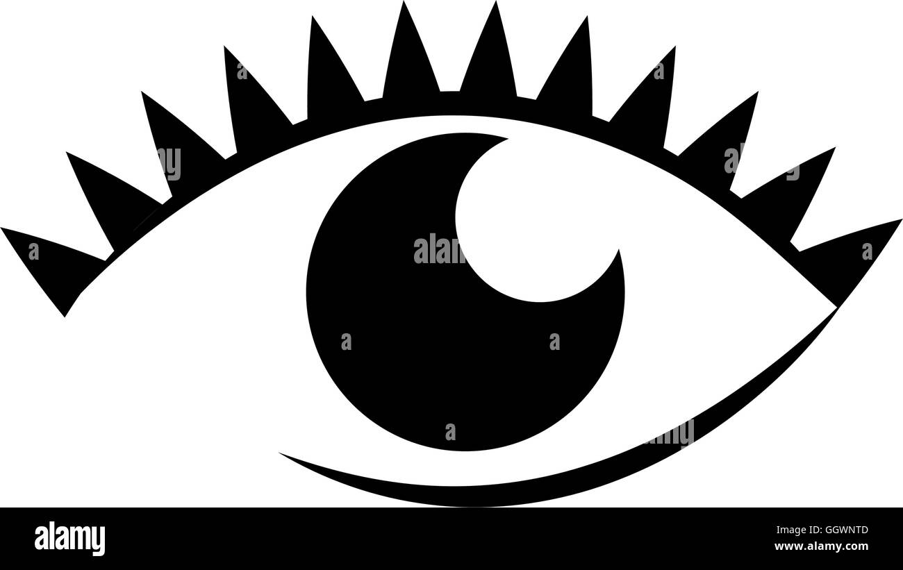eye female look vision optical icon. Vector graphic Stock Vector Image ...
