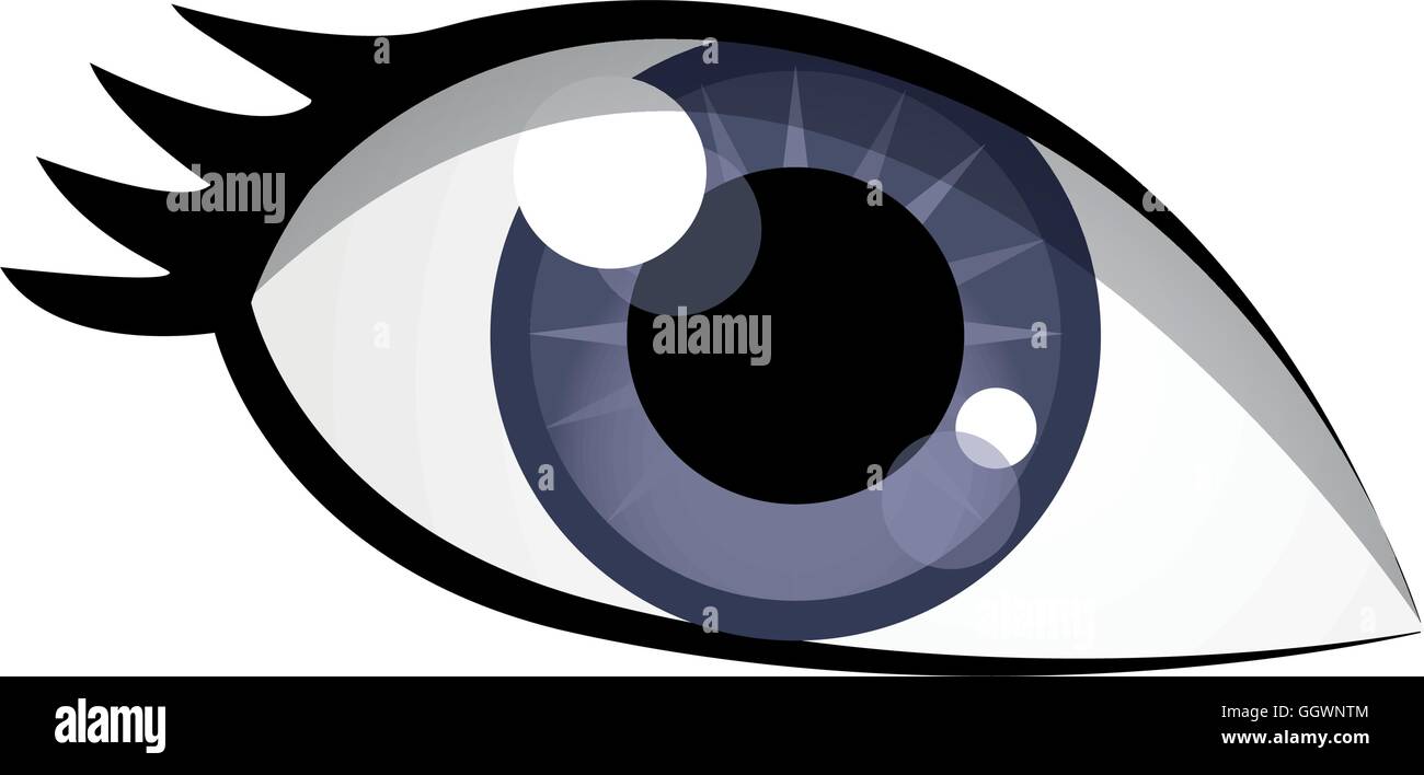 eye female look vision optical icon. Vector graphic Stock Vector Image ...