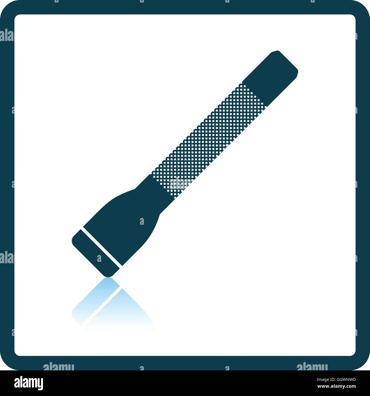 Police flashlight icon. Shadow reflection design. Vector illustration ...