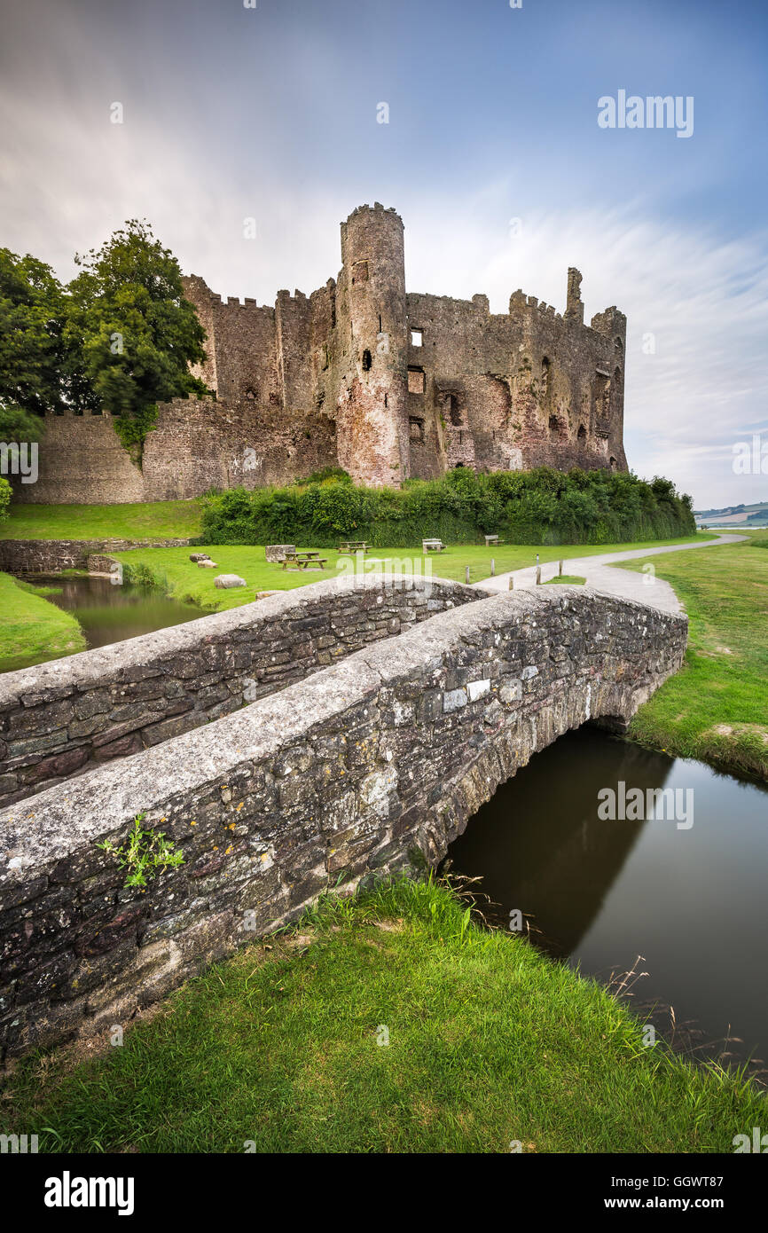 Laugharne Castle, Laugharne, Carmarthenshire, Wales, UK Stock Photo
