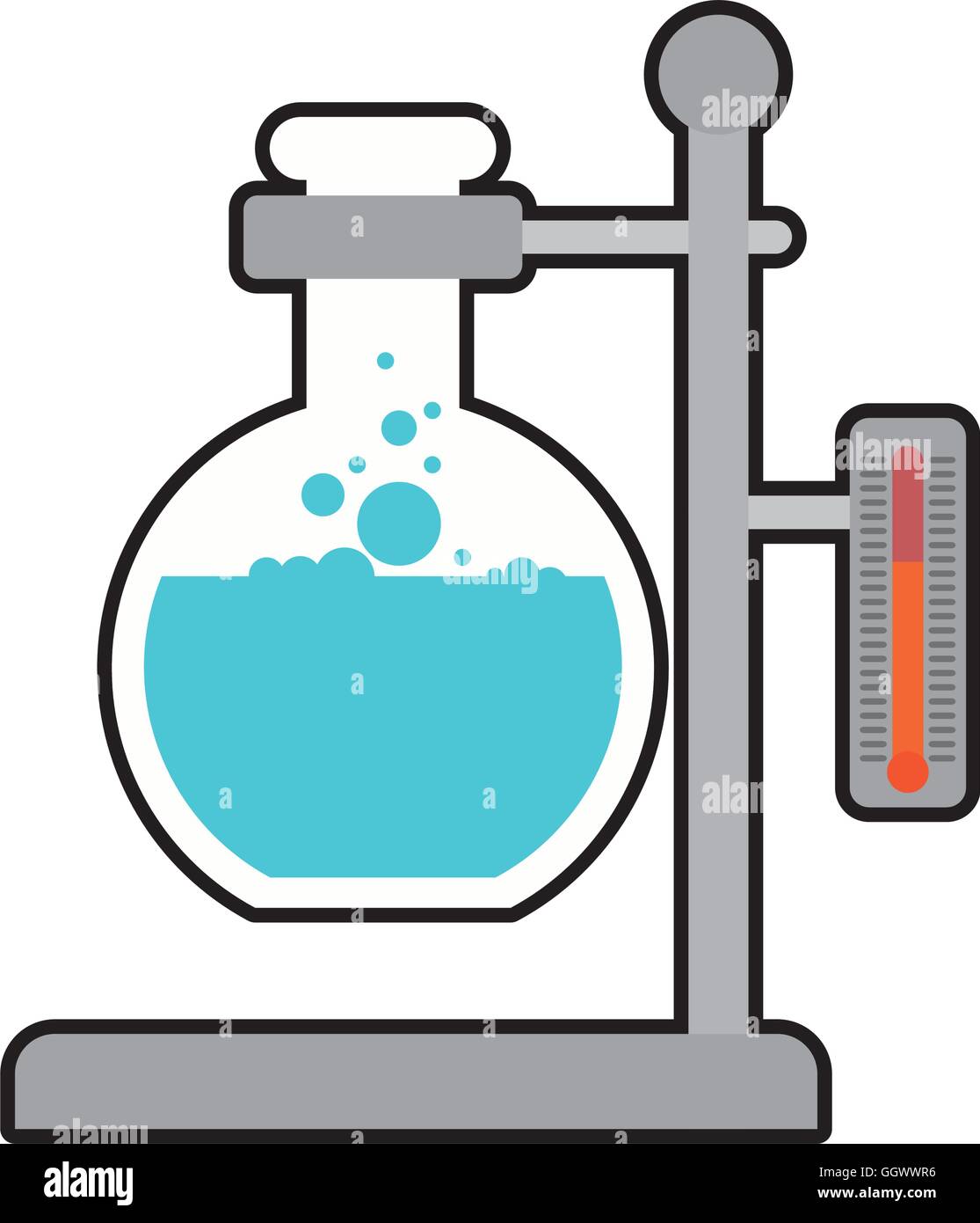 flask laboratory science icon. Vector graphic Stock Vector Image & Art ...