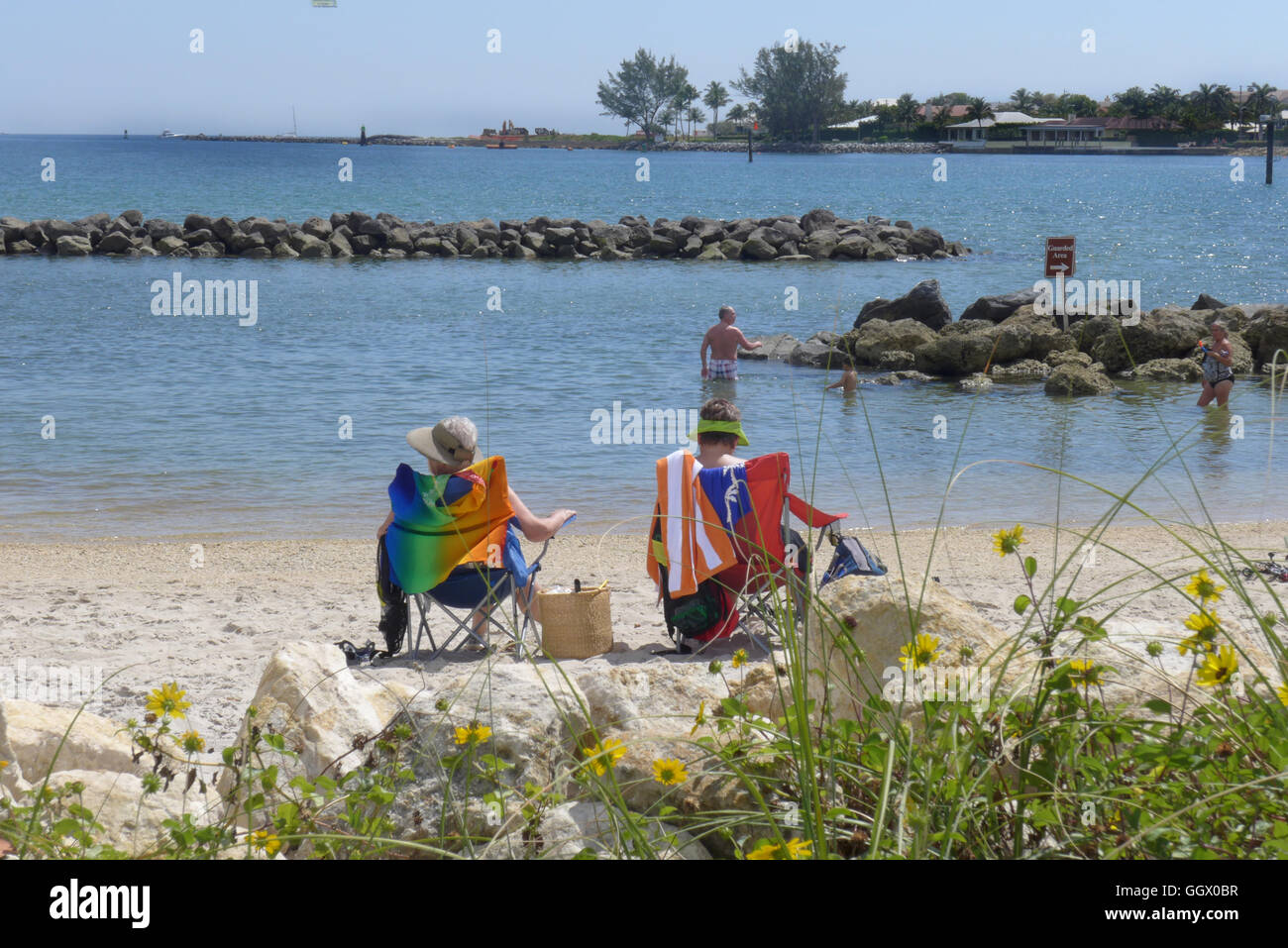 Peanut Island Park created with the materials from dredging the Worth