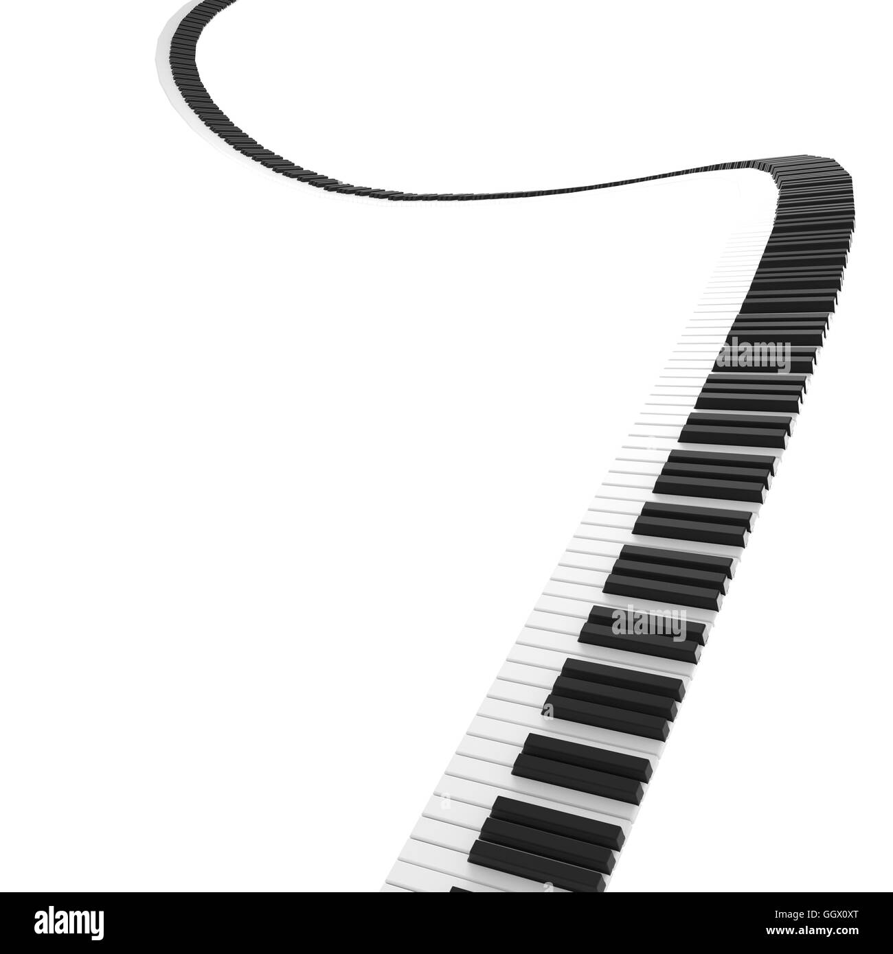 isolated black and white piano keyboard Stock Photo Alamy